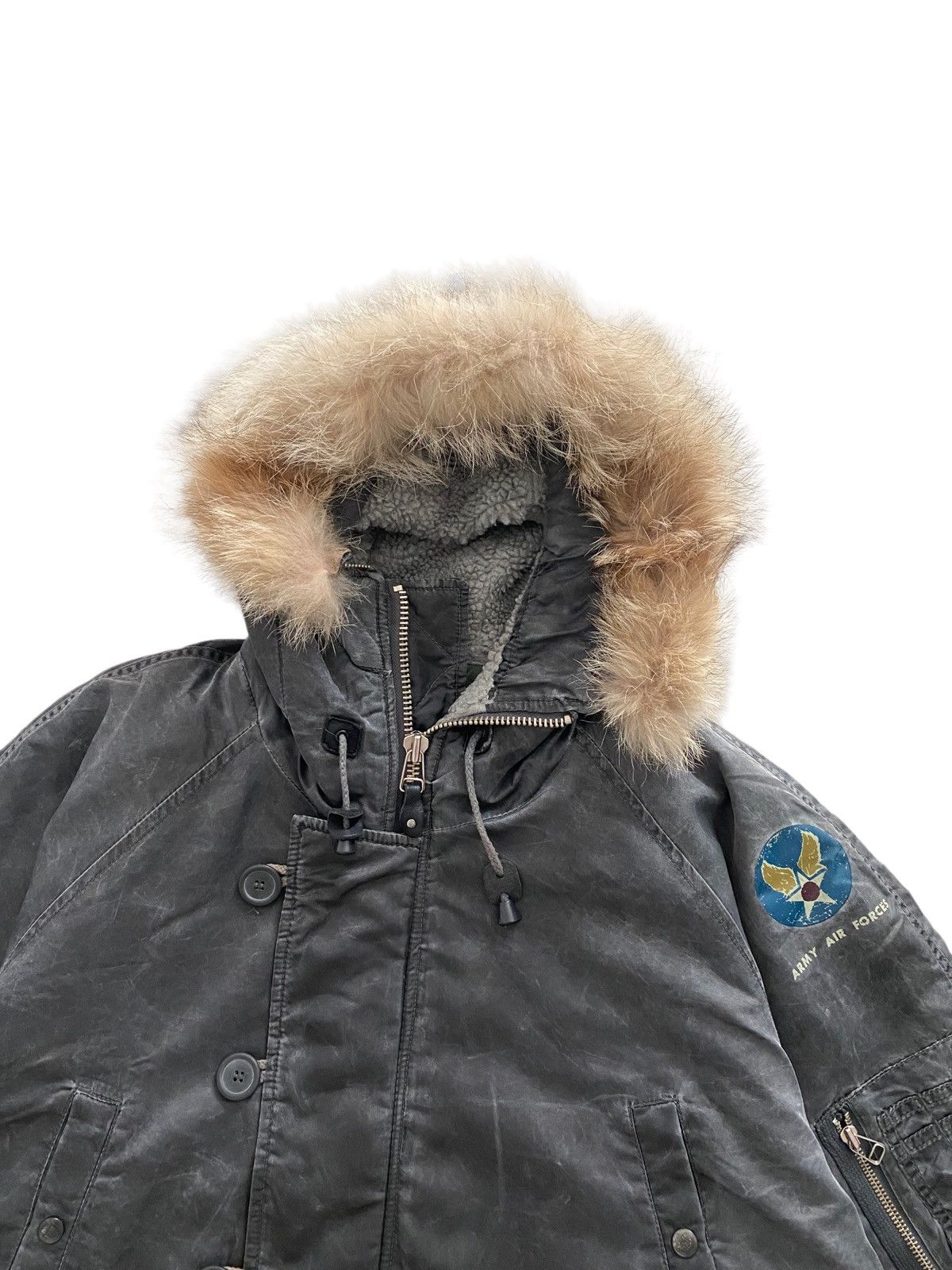 Vintage Authentic Dog Fight Army Air Force Parka Jacket Size US XL / EU 56 / 4 - 12 Thumbnail