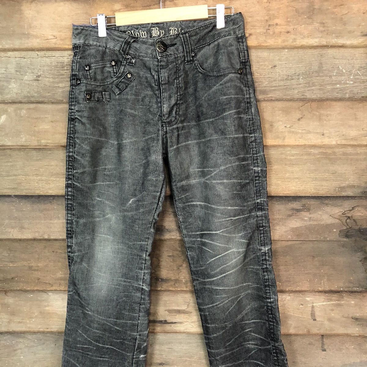 Japanese Brand × Seditionaries Blom By Blue Black faded seditionaries Cargo Pants #7080 Size US 30 / EU 46 - 2 Thumbnail