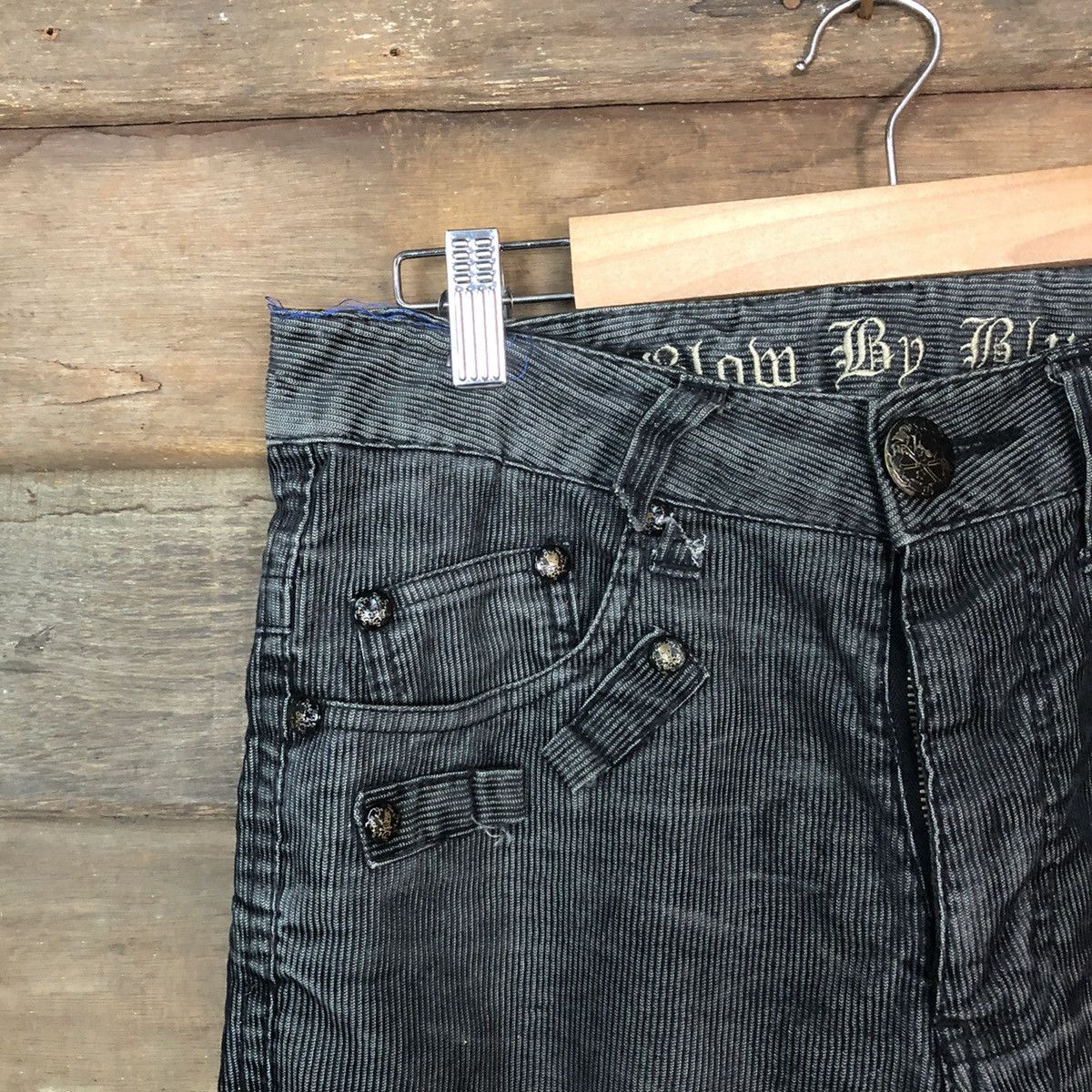 Japanese Brand × Seditionaries Blom By Blue Black faded seditionaries Cargo Pants #7080 Size US 30 / EU 46 - 4 Thumbnail