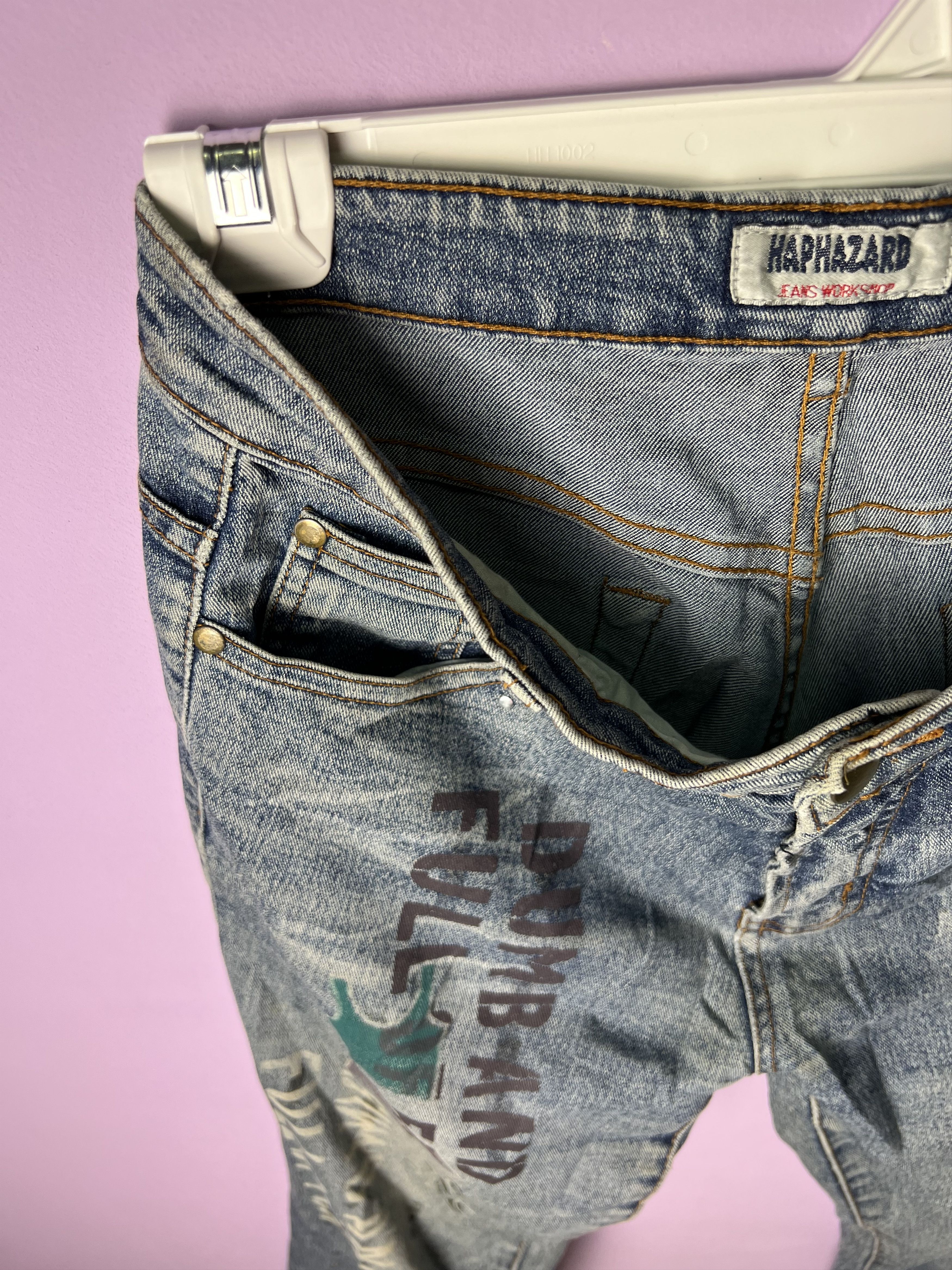 If Six Was Nine 🔥Haphazard Dumb & Full of Fun Distressed Denim Size US 30 / EU 46 - 9 Thumbnail