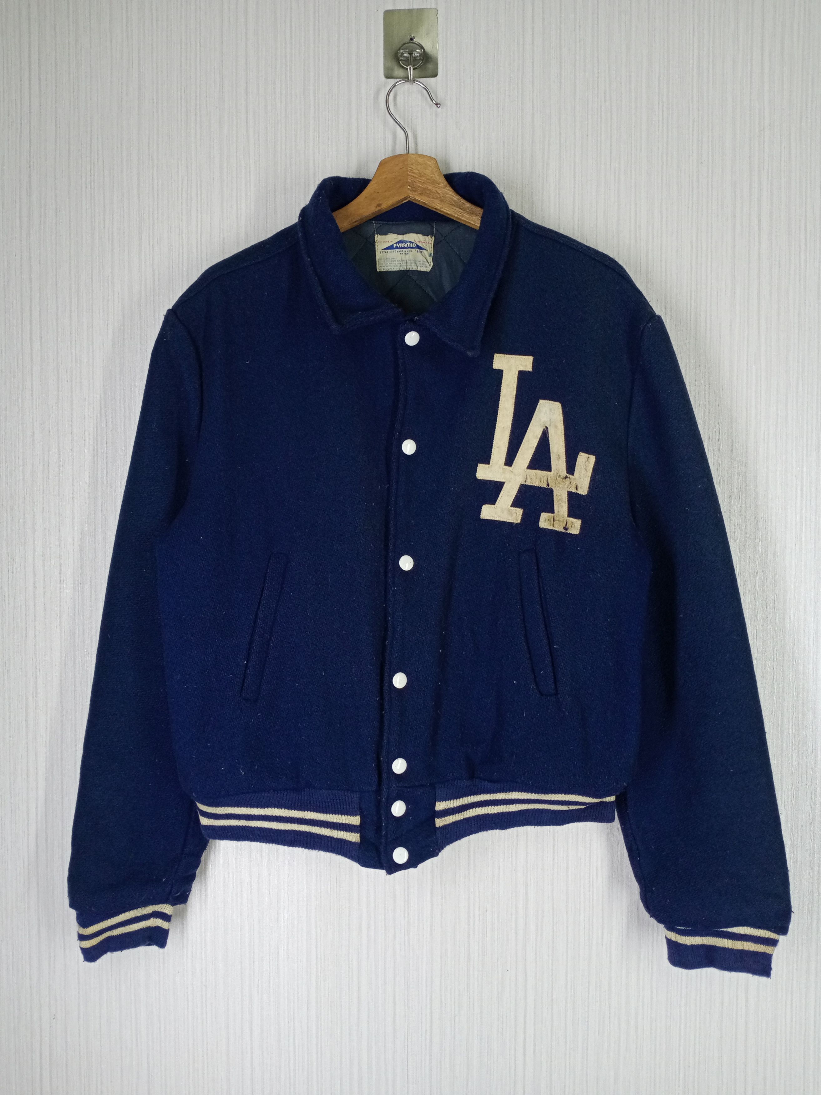 MLB Rare Vintage 80s Los Angeles Varsity Jacket Size US M / EU 48-50 / 2 - 1 Thumbnail