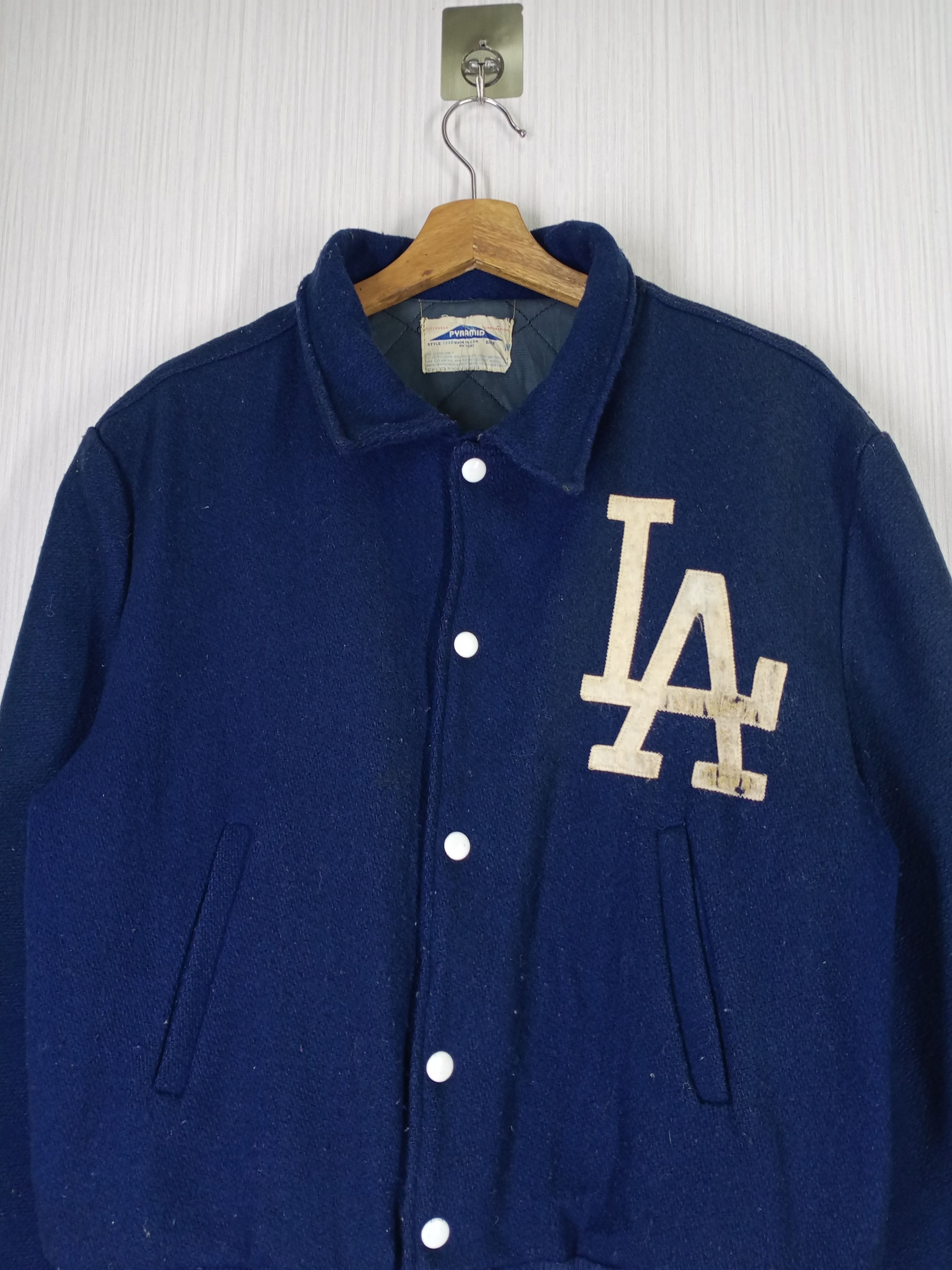 MLB Rare Vintage 80s Los Angeles Varsity Jacket Size US M / EU 48-50 / 2 - 2 Thumbnail