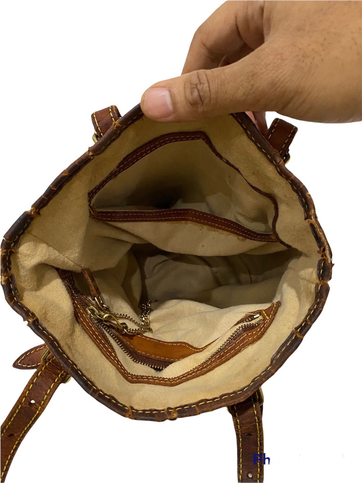 Louis Vuitton Authentic 2000 VI0060 Louis Vuitton PM Bucket Bag Size ONE SIZE - 12 Thumbnail