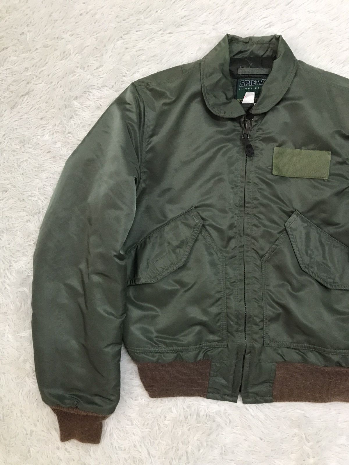 I. Spiewak And Sons Vtg Spiewak Flight Deck Bomber Jacket Ideal Zipper Size US S / EU 44-46 / 1 - 3 Thumbnail