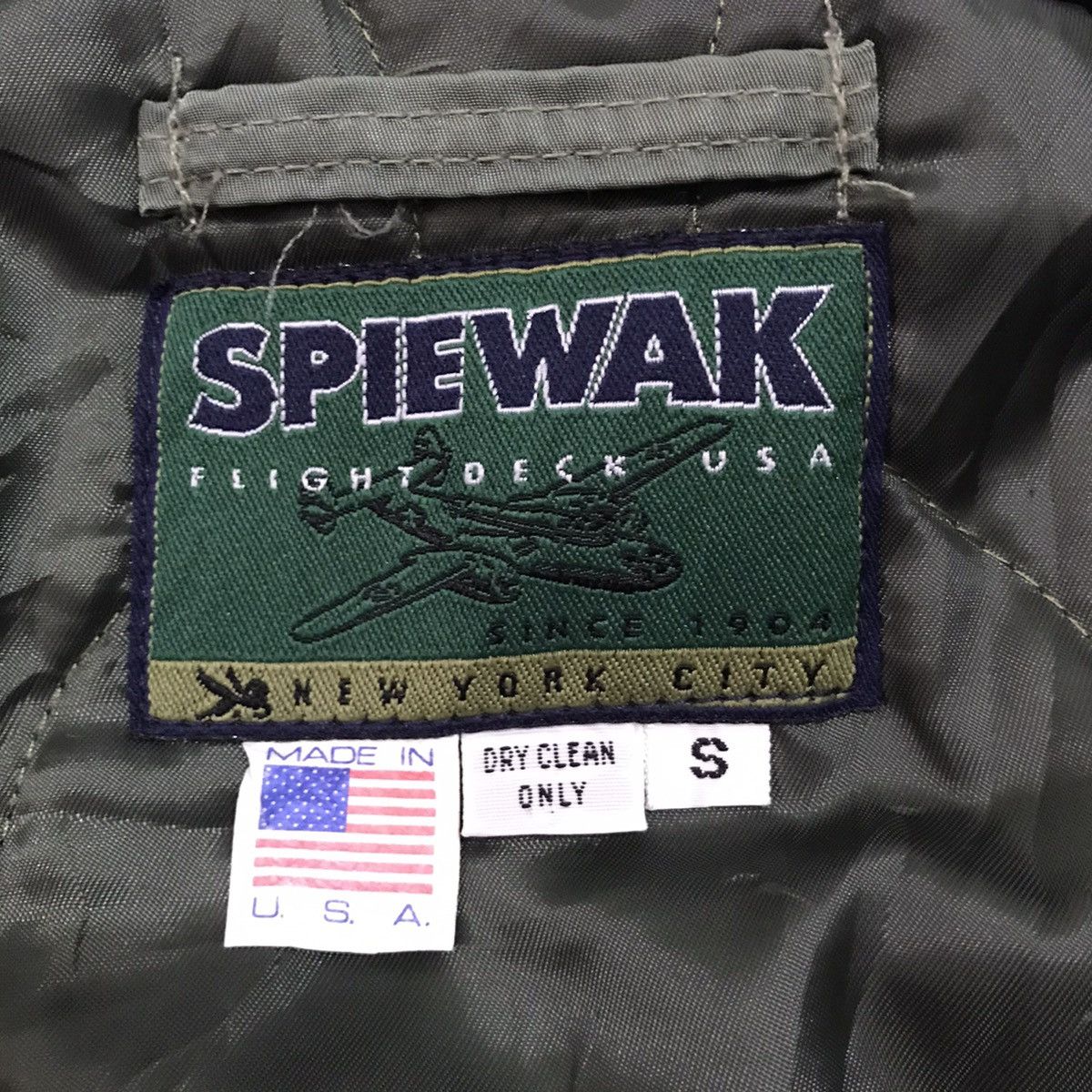 I. Spiewak And Sons Vtg Spiewak Flight Deck Bomber Jacket Ideal Zipper Size US S / EU 44-46 / 1 - 10 Thumbnail