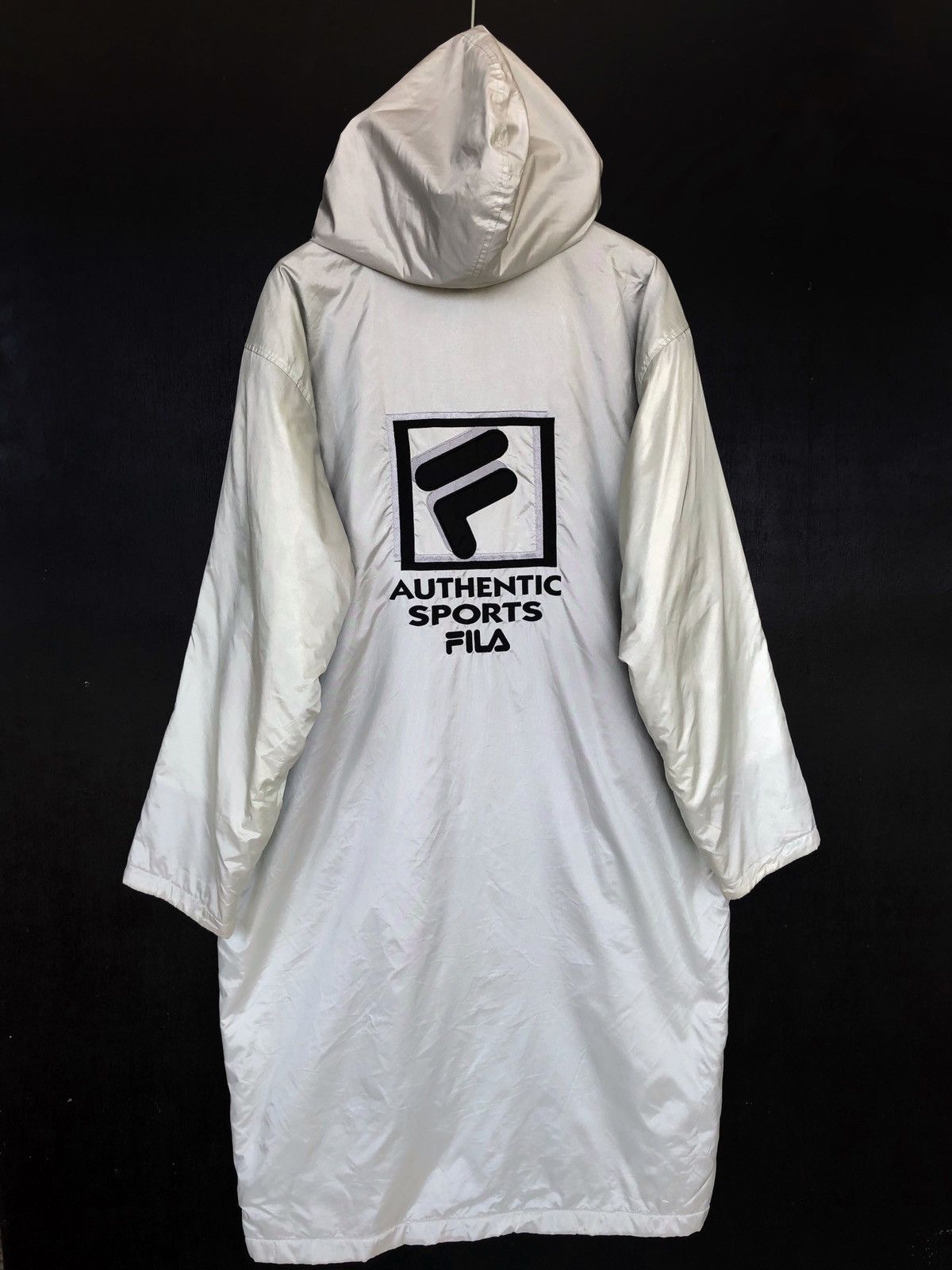 Fila 90s Fila 🇮🇹 Embroidered Logo Oversized Hoodie Coat Size US L / EU 52-54 / 3 - 2 Thumbnail