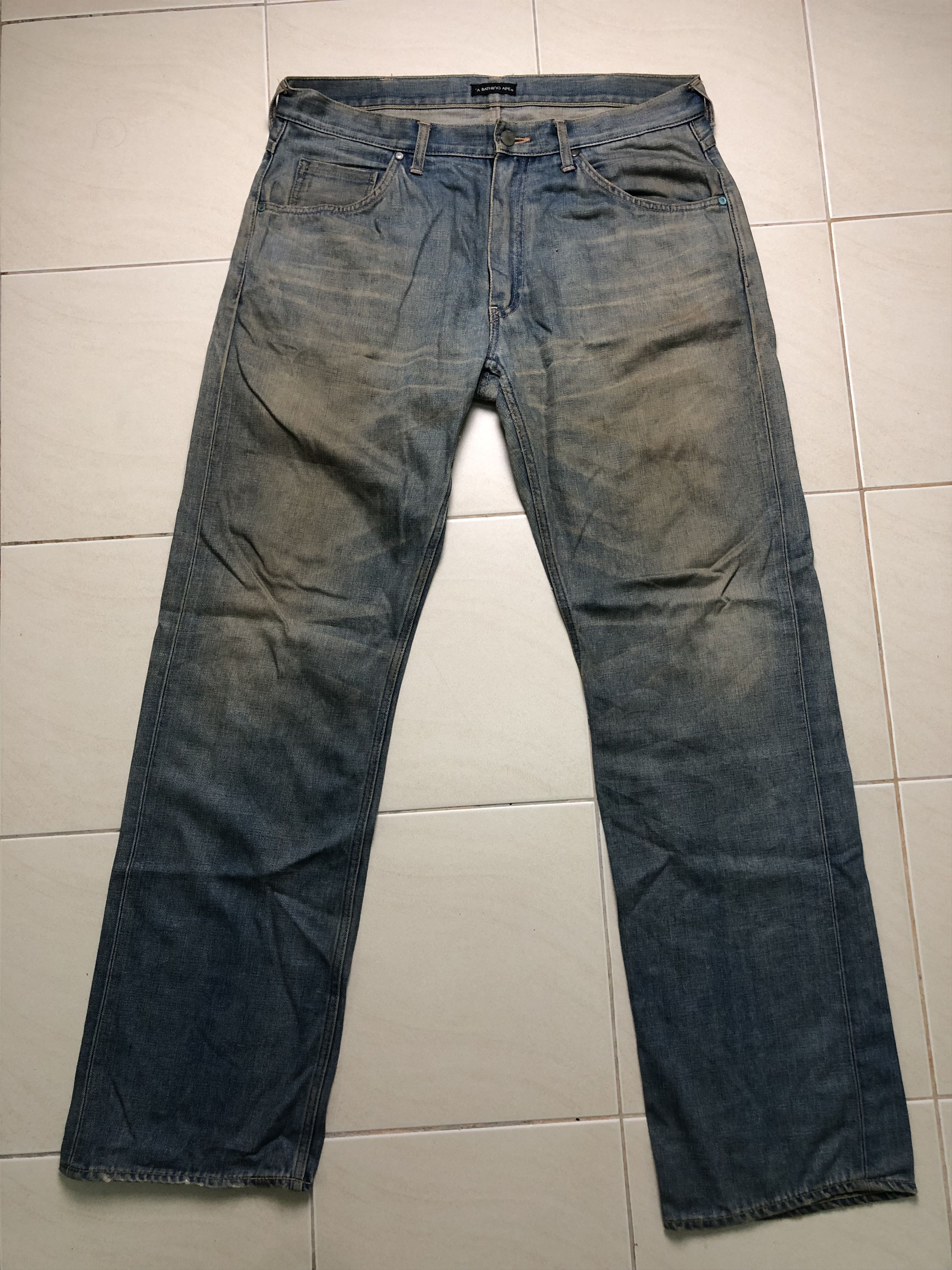 Bape Baby Milo Multi Face Denim Size US 37 - 1 Thumbnail