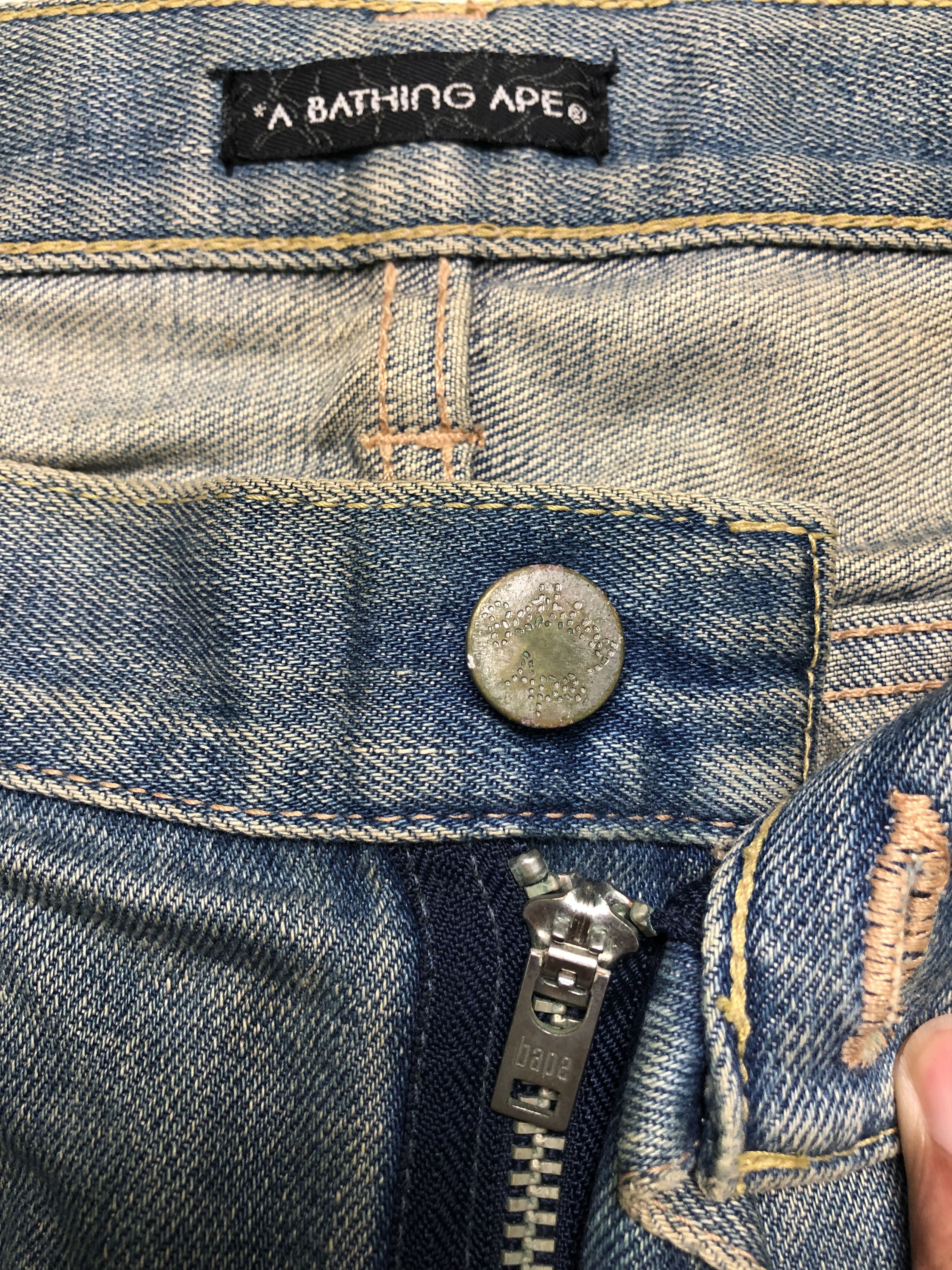 Bape Baby Milo Multi Face Denim Size US 37 - 5 Thumbnail
