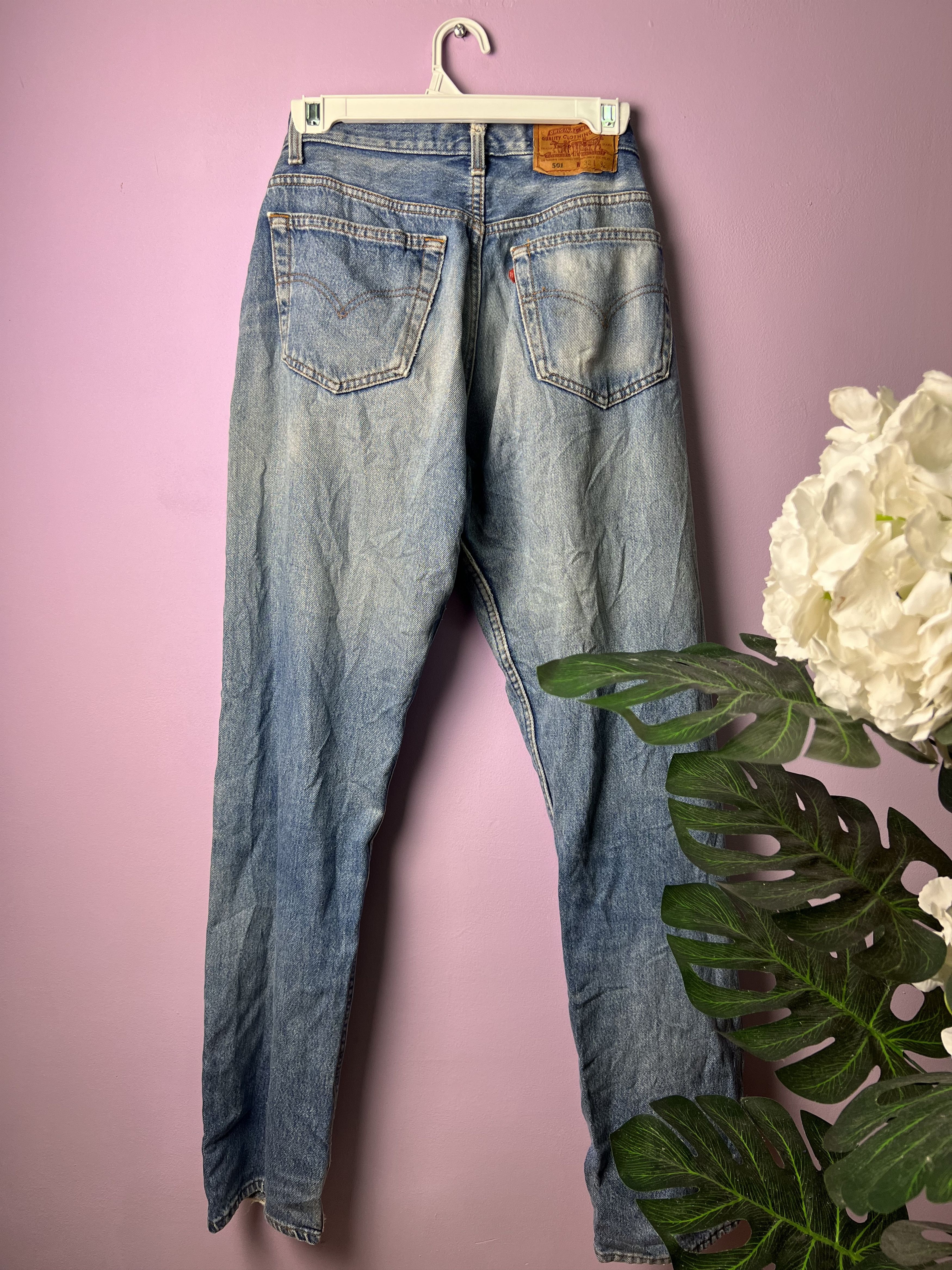 Levi's Vintage Clothing 🔥Vintage Levis 501 Distressed Denim Size US 32 / EU 48 - 3 Thumbnail