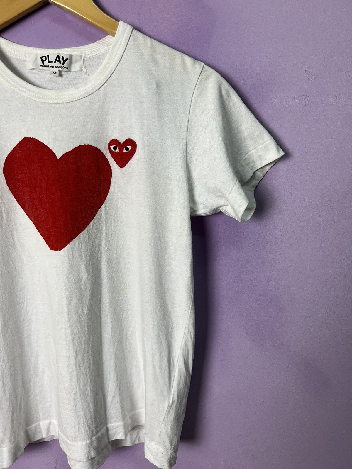 Comme des Garcons 🔥CDG Play Front&Back Logo Tees Size S / US 4 / IT 40 - 5 Thumbnail