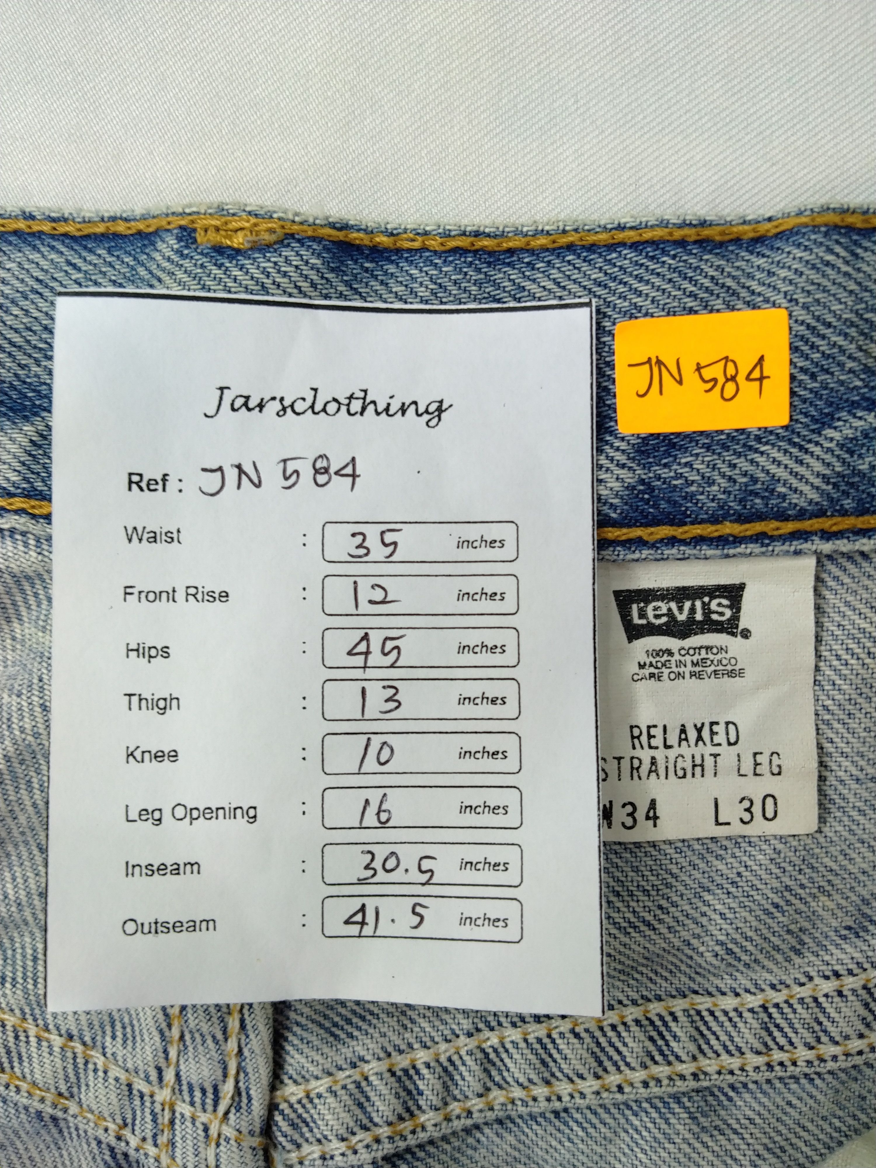 Levi's Vintage Levi's Relax Straight Denim 35 x 30.5 -JN584 Size US 35 - 9 Thumbnail