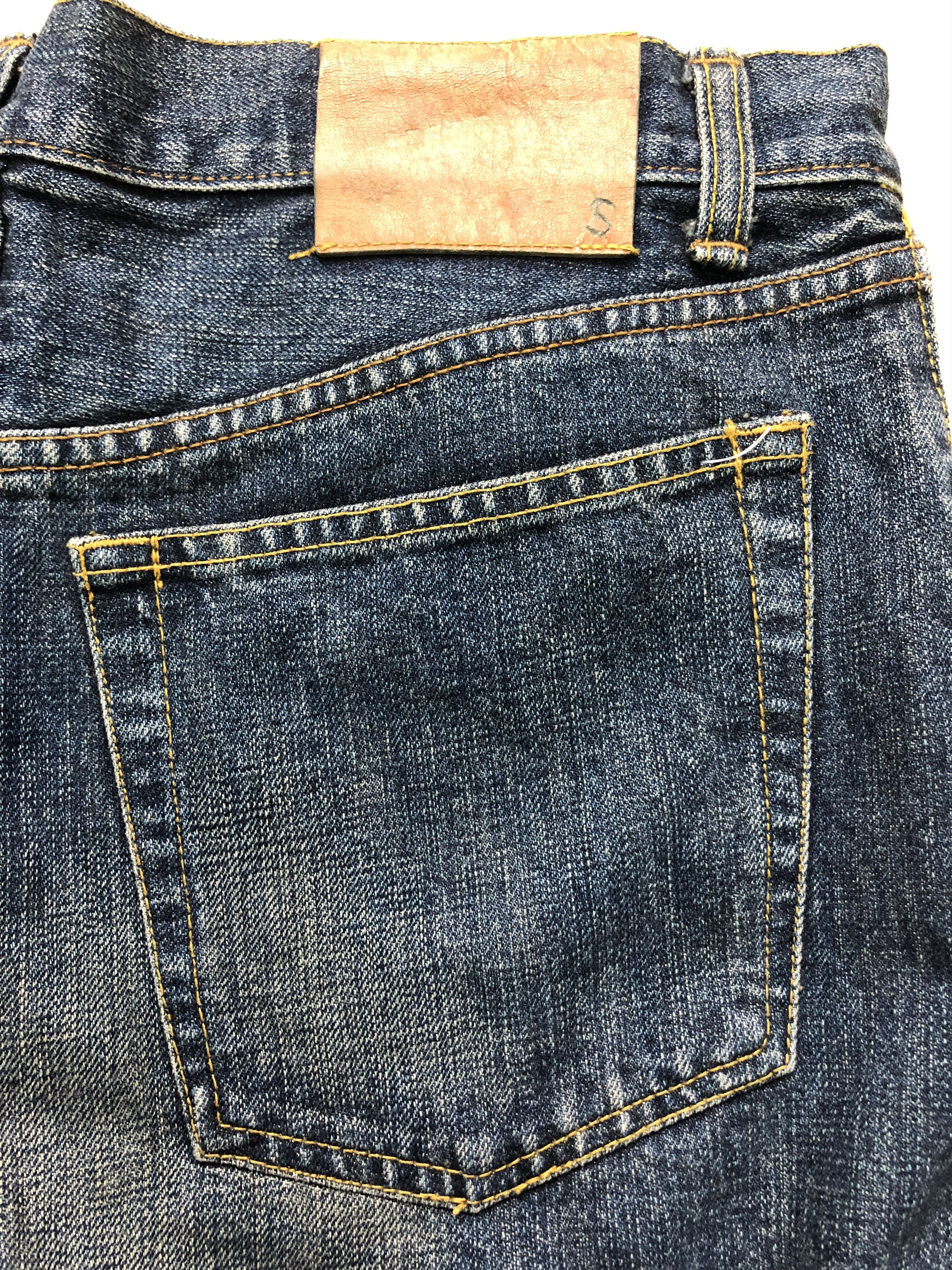 Japanese Brand Ships Japan Selvedges Distressed denim 33x32.5 Size US 33 - 8 Thumbnail