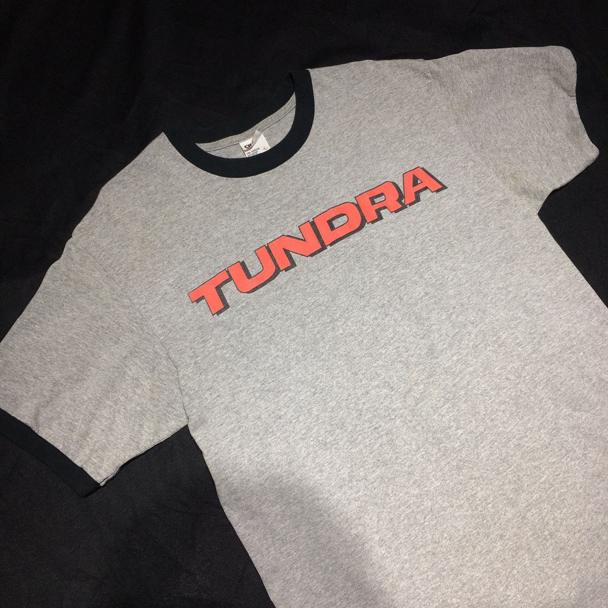 Anvil Vintage 2000s Tundra Pit Crew Member Ringer Tee Size US L / EU 52-54 / 3 - 3 Thumbnail