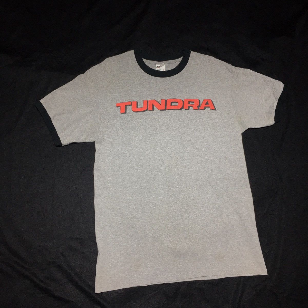 Anvil Vintage 2000s Tundra Pit Crew Member Ringer Tee Size US L / EU 52-54 / 3 - 1 Thumbnail