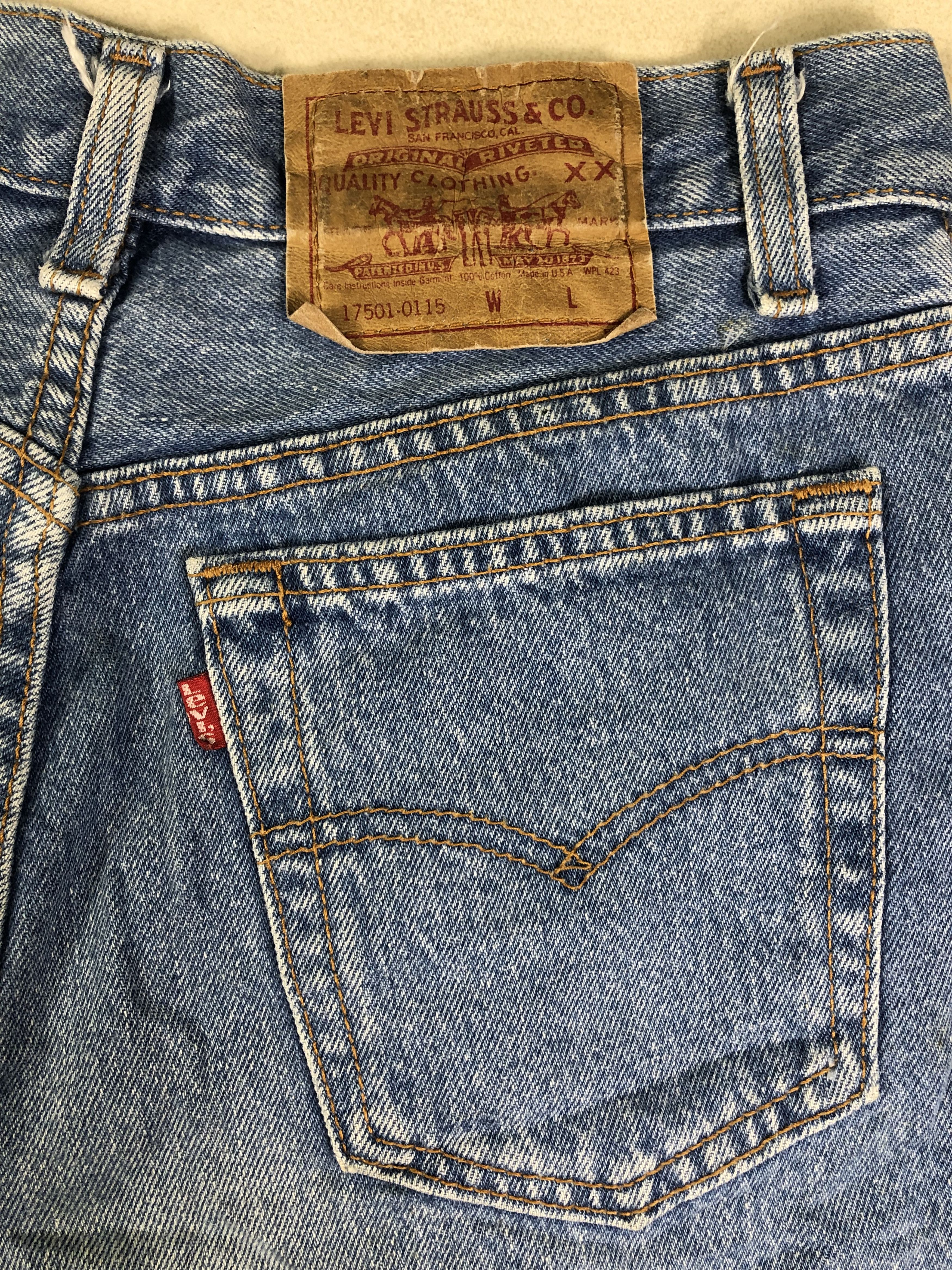 Levi's Wash Blue Levis 17501 Denim Jeans 28x29 Size US 28 / EU 44 - 8 Thumbnail