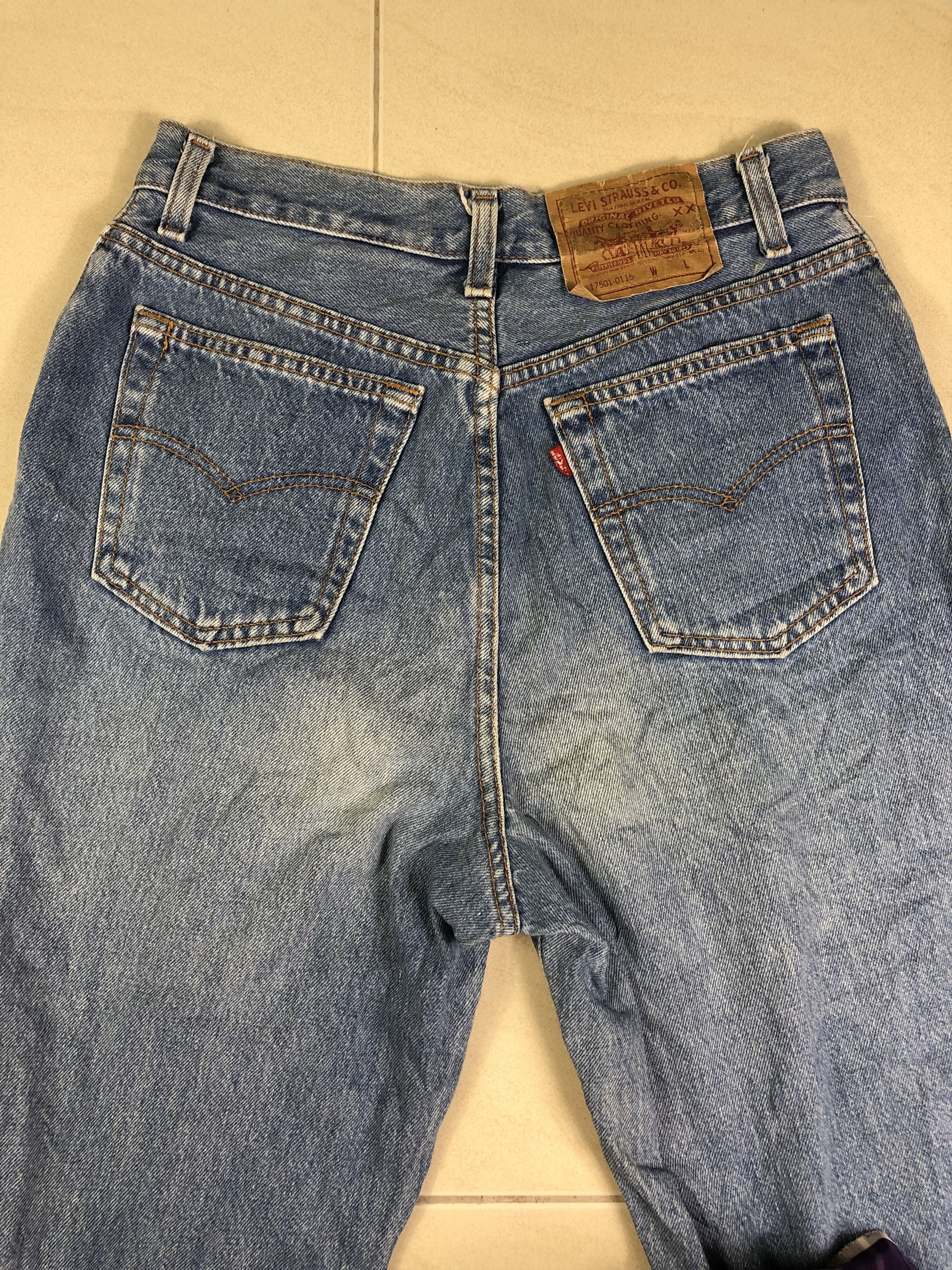 Levi's Wash Blue Levis 17501 Denim Jeans 28x29 Size US 28 / EU 44 - 7 Thumbnail