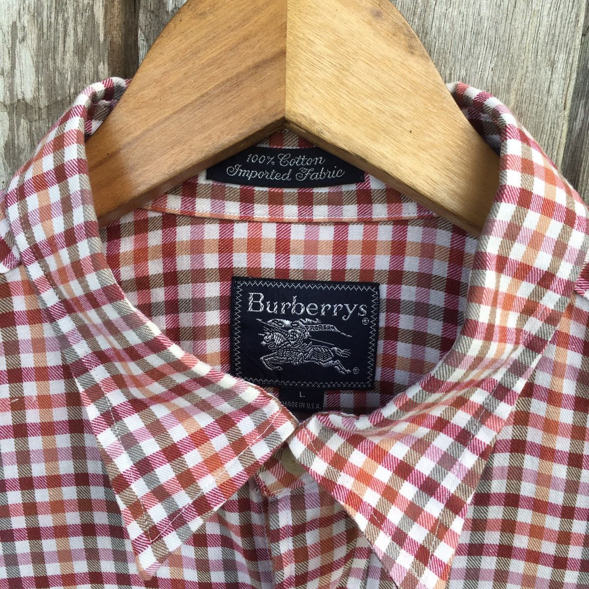 Burberry Vintage 90s Burberrys button up shirt ERD GRUNGE LGB Size US L / EU 52-54 / 3 - 2 Thumbnail