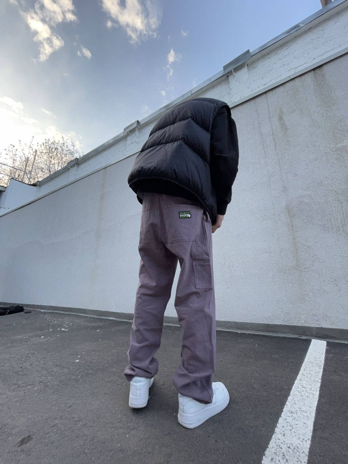 Brain Dead carpenter pants plum purple