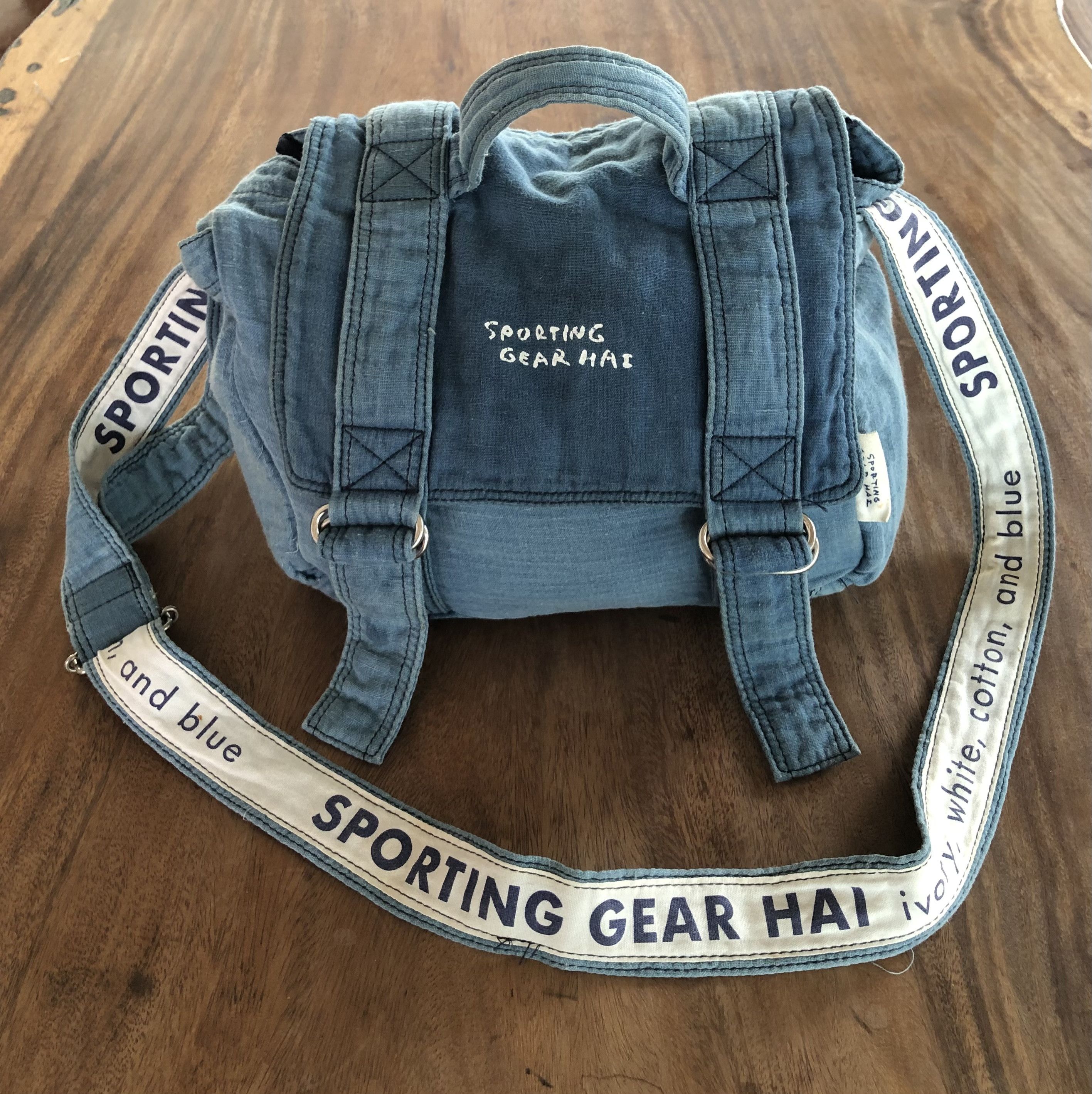 vintage Hai Sporting Gear Japan 2-Ways Sling Bag in Blue, Men's