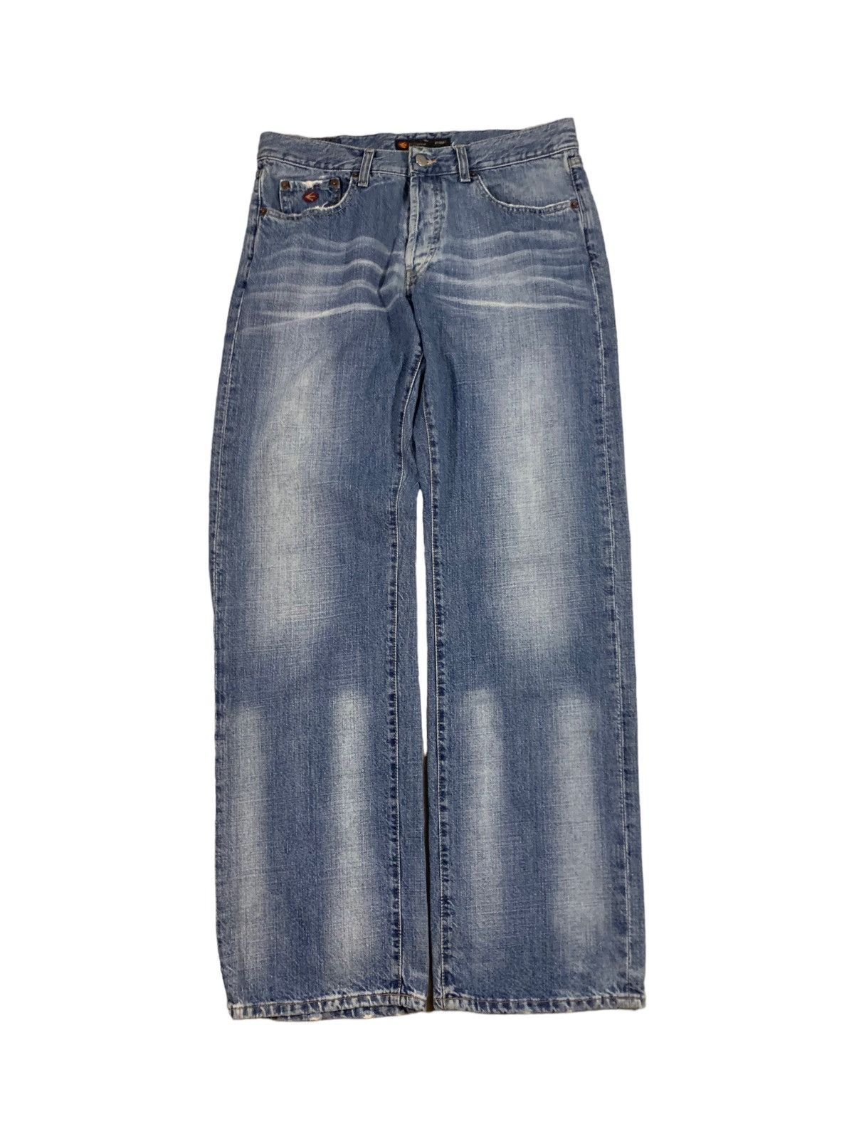 Miss Sixty Miss Sixty Baggy Faded Blue Jeans Size 34" / US 12 / IT 48 - 1 Thumbnail