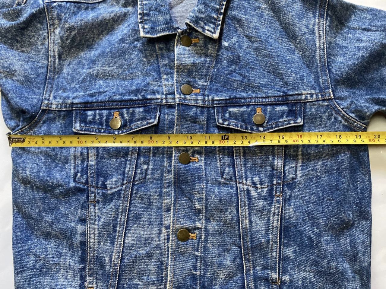 Japanese Brand × Other 💥JAPANESE Brand Denim blue acid wash Jacket Size US S / EU 44-46 / 1 - 6 Thumbnail