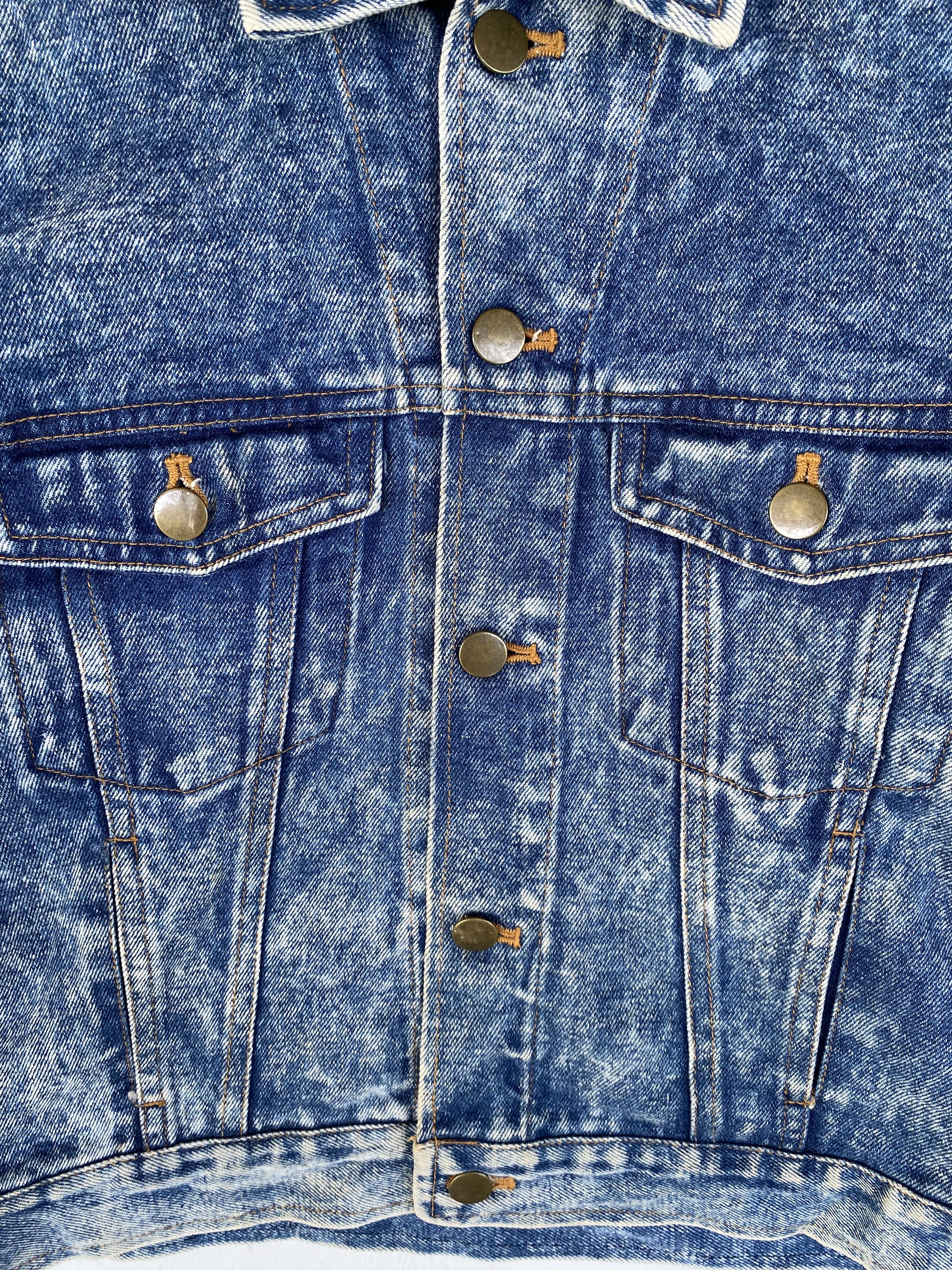 Japanese Brand × Other 💥JAPANESE Brand Denim blue acid wash Jacket Size US S / EU 44-46 / 1 - 3 Thumbnail