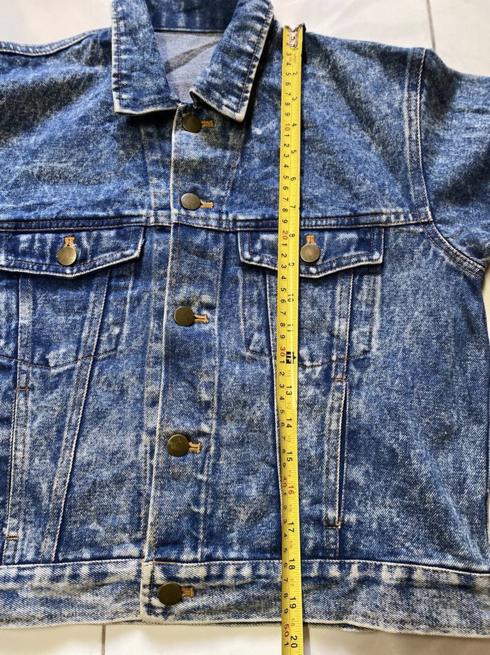 Japanese Brand × Other 💥JAPANESE Brand Denim blue acid wash Jacket Size US S / EU 44-46 / 1 - 7 Thumbnail