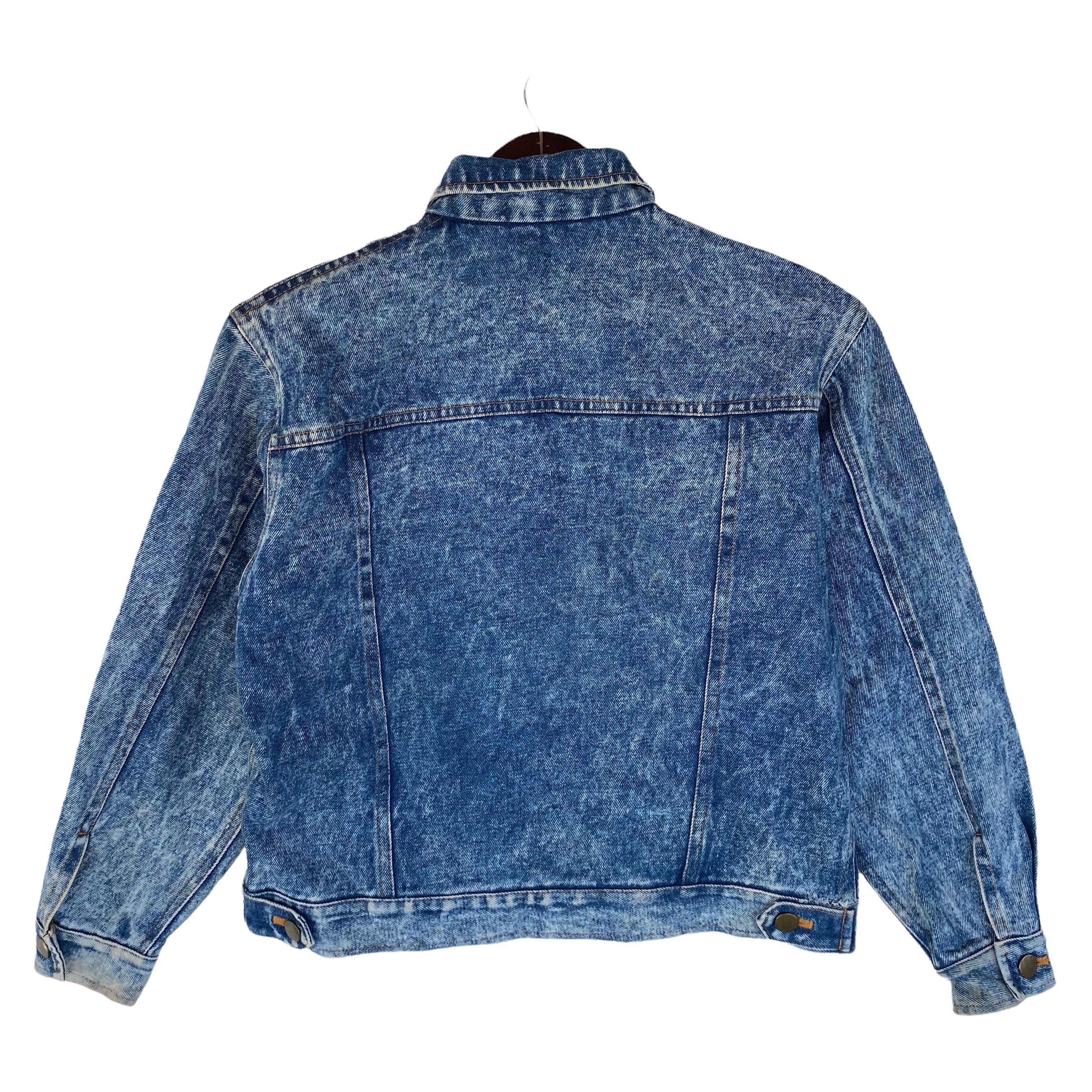 Japanese Brand × Other 💥JAPANESE Brand Denim blue acid wash Jacket Size US S / EU 44-46 / 1 - 2 Thumbnail