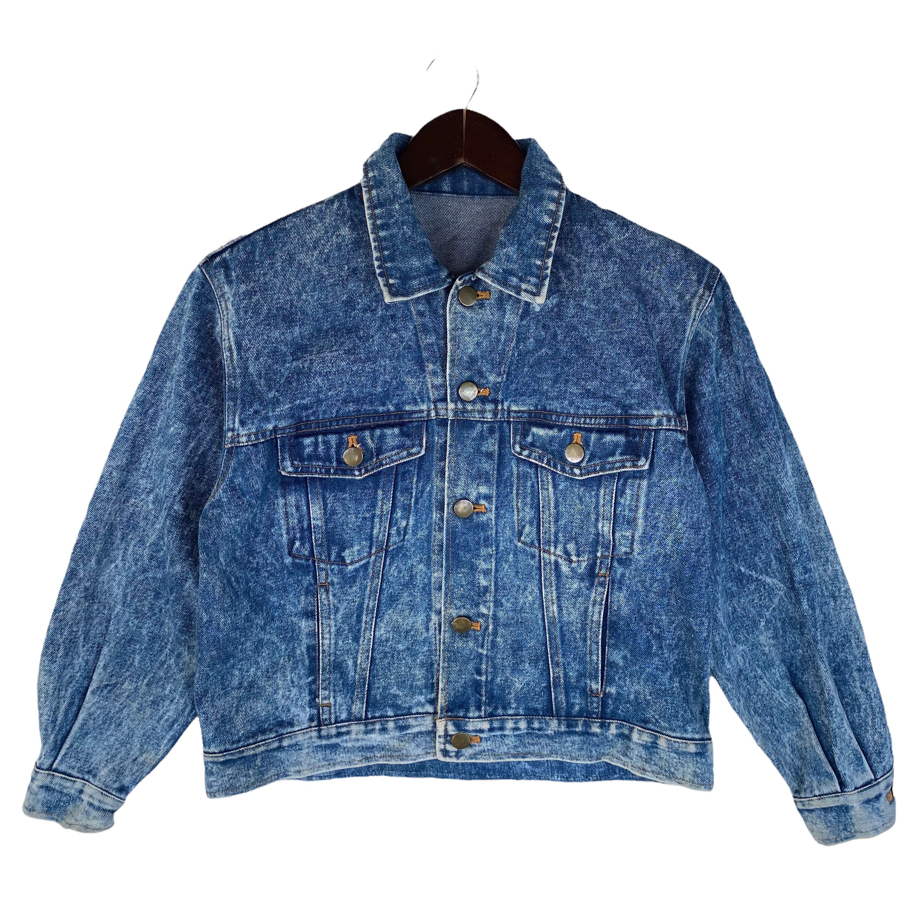 Japanese Brand × Other 💥JAPANESE Brand Denim blue acid wash Jacket Size US S / EU 44-46 / 1 - 1 Thumbnail