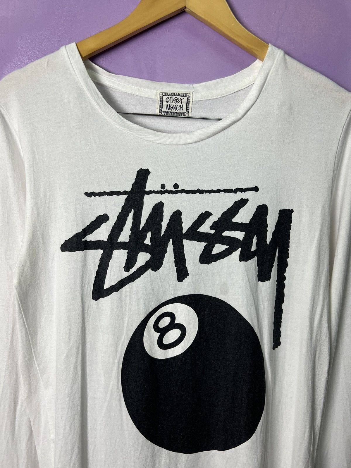 Stussy 🔥Rare Stussy Women 8 Ball Long Sleeves Tee Size S / US 4 / IT 40 - 7 Thumbnail