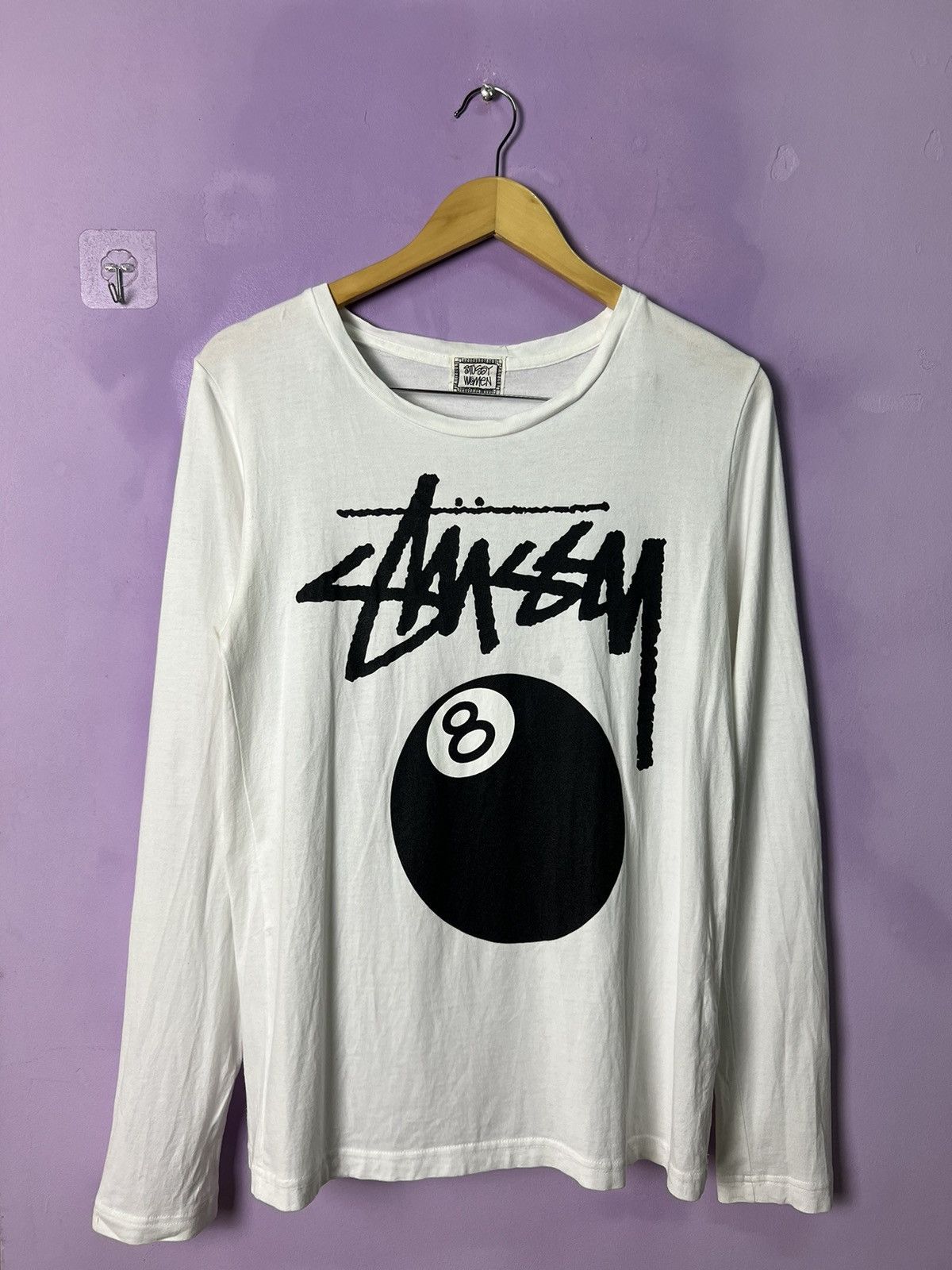 Stussy 🔥Rare Stussy Women 8 Ball Long Sleeves Tee Size S / US 4 / IT 40 - 1 Thumbnail
