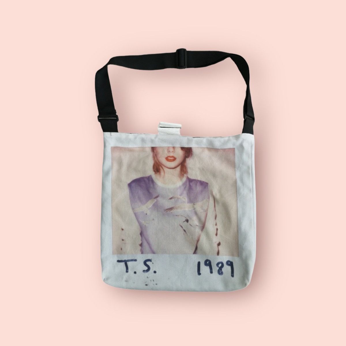 image of Art x Good Music Merchandise Taylor Swift 1989 Album Cover Shoulder /tote Bag in Cream, Men's