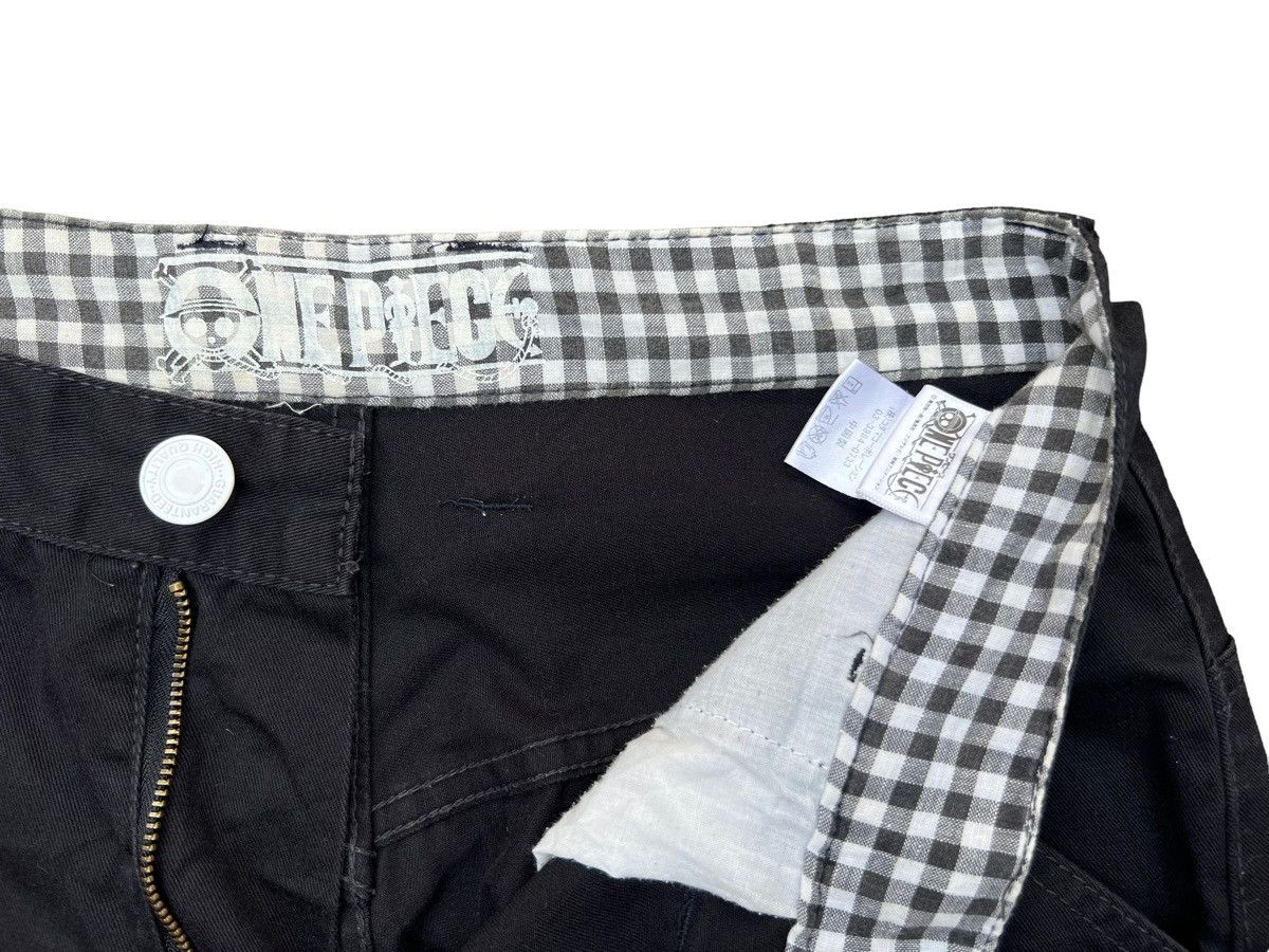 Japanese Brand One piece pants One Piece Embroidered Logo Black Pants Size US 32 / EU 48 - 7 Thumbnail