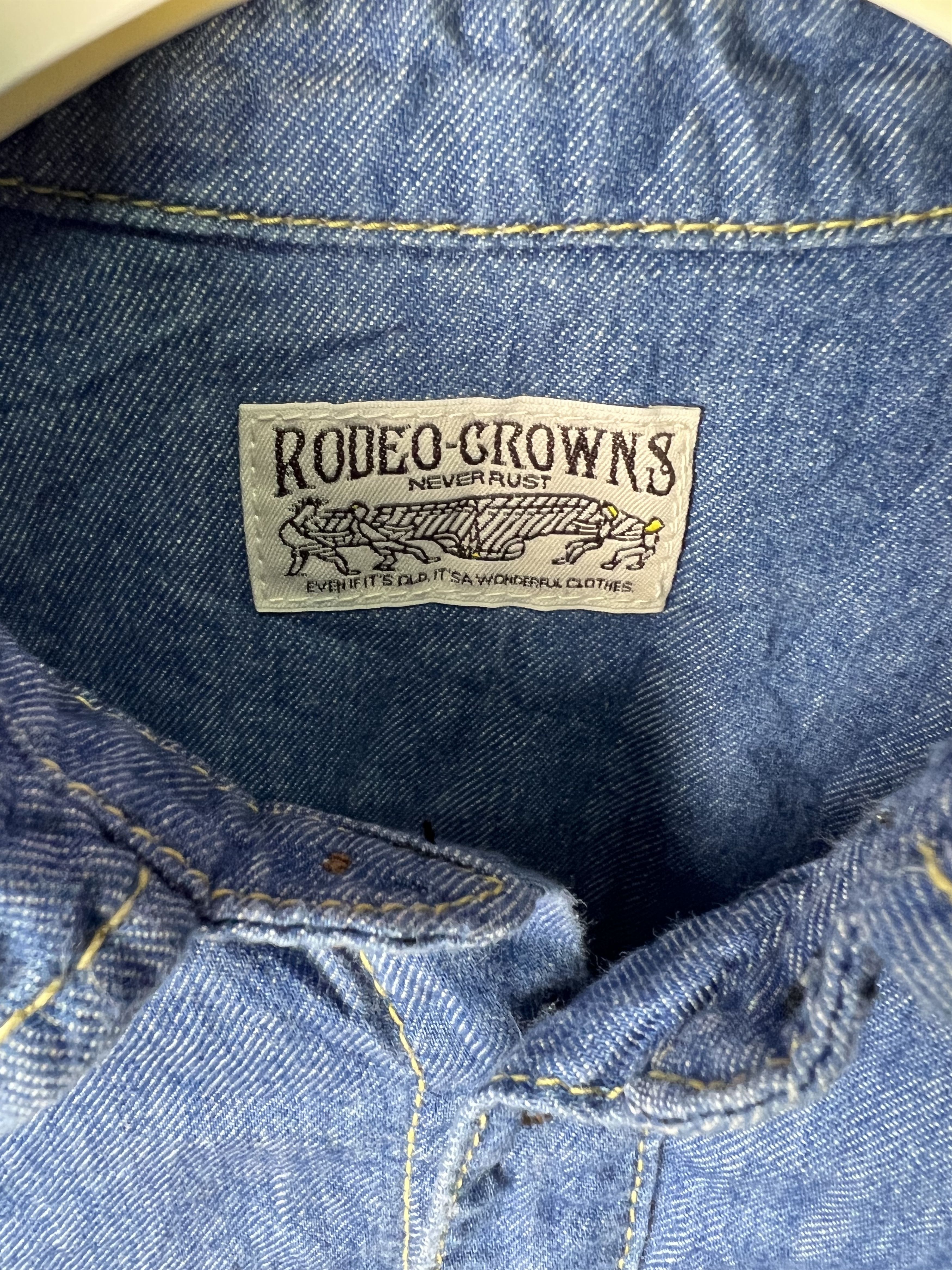 Japanese Brand 🔥Vintage Rodeo Crown Short Pants Overall Size US 33 - 12 Thumbnail