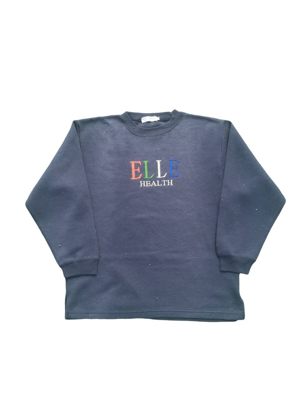 Vintage Vintage Elle Health Sunfaded Spellout Logo Sweatshirt Size US M / EU 48-50 / 2 - 1 Thumbnail