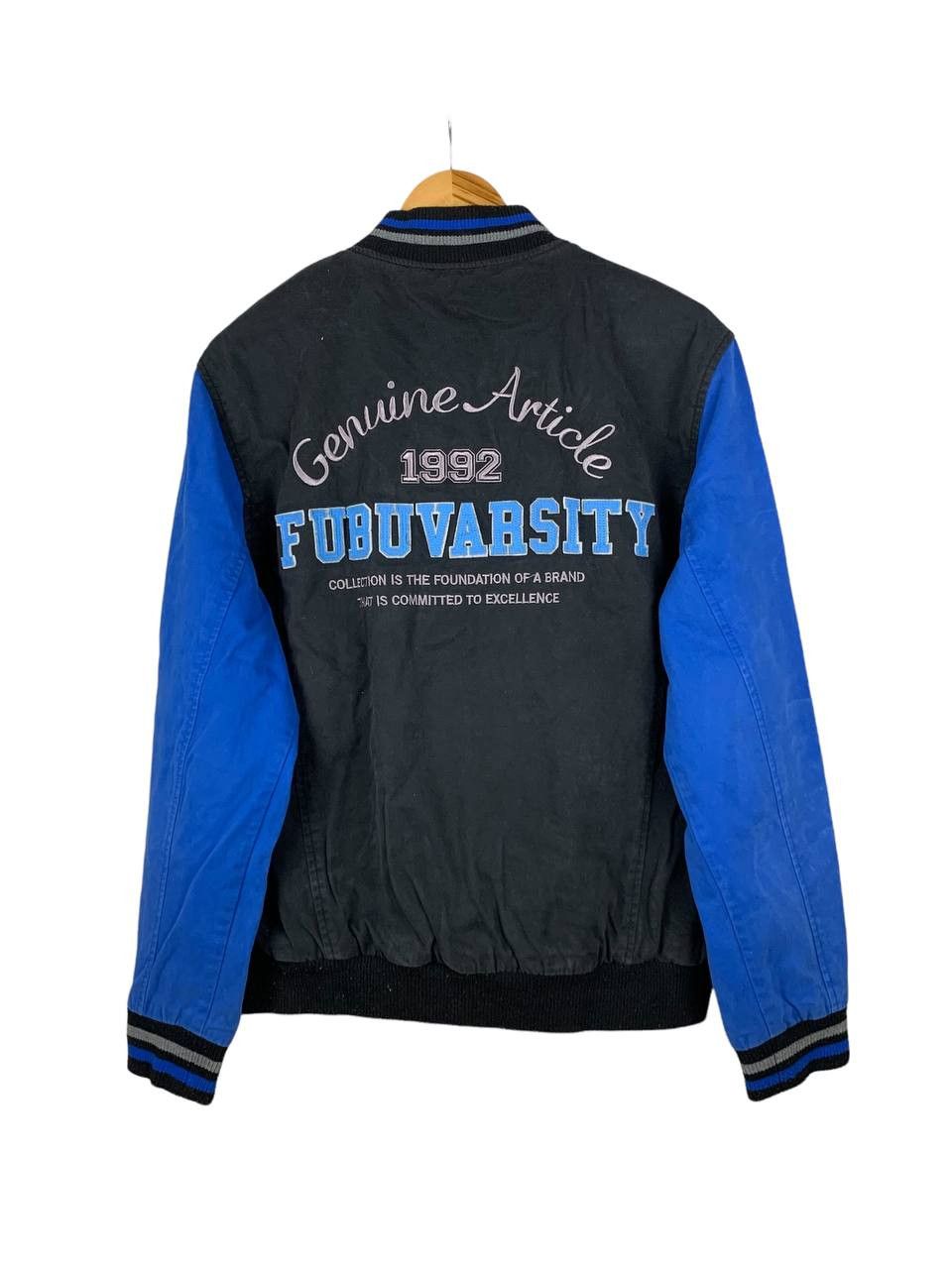 Fubu Vintage Fubu Cotton Varsity Jacket Faded Black Size US L / EU 52-54 / 3 - 1 Thumbnail
