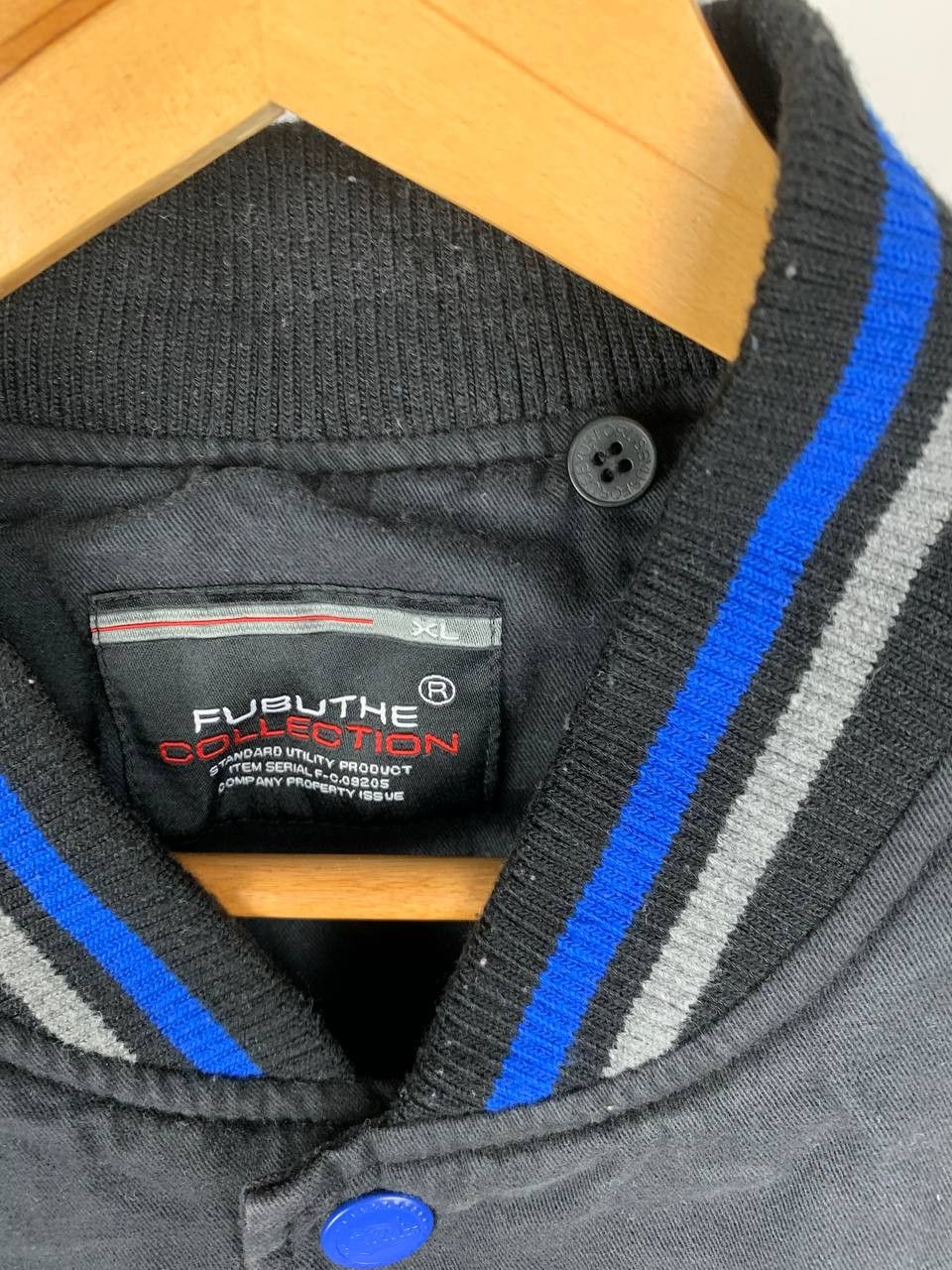 Fubu Vintage Fubu Cotton Varsity Jacket Faded Black Size US L / EU 52-54 / 3 - 5 Thumbnail