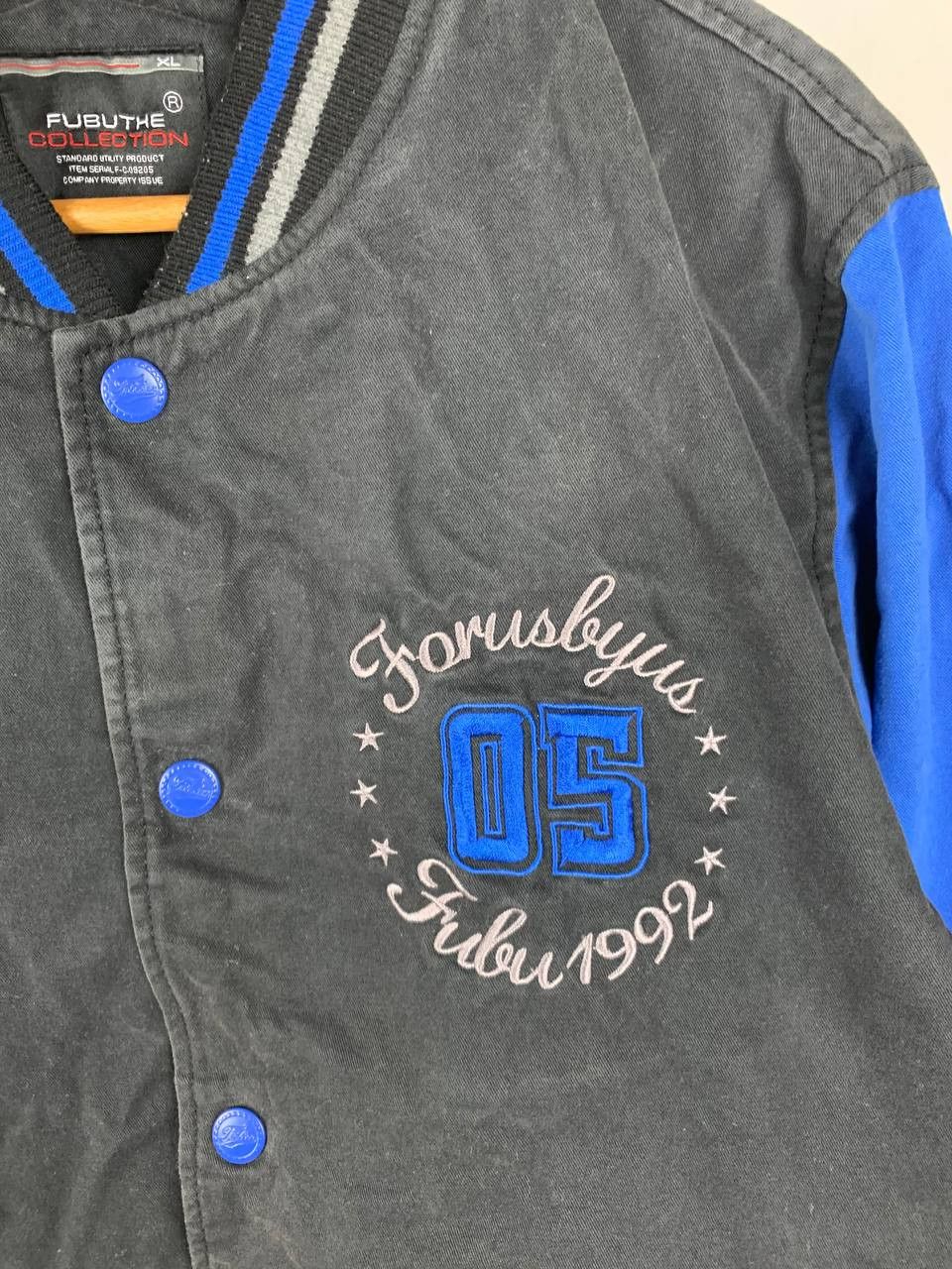 Fubu Vintage Fubu Cotton Varsity Jacket Faded Black Size US L / EU 52-54 / 3 - 3 Thumbnail