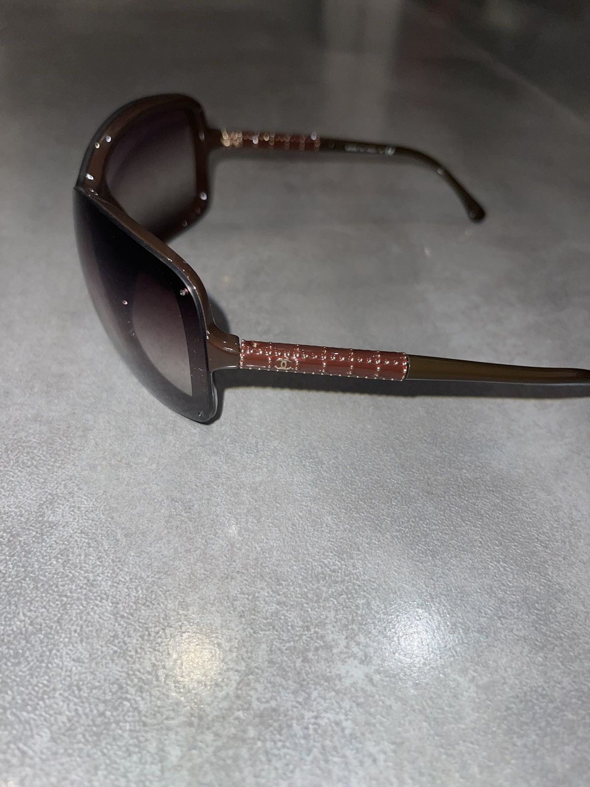 Chanel Chanel 6036 C.638/43 Brown Shield Sunglasses Size ONE SIZE - 6 Thumbnail