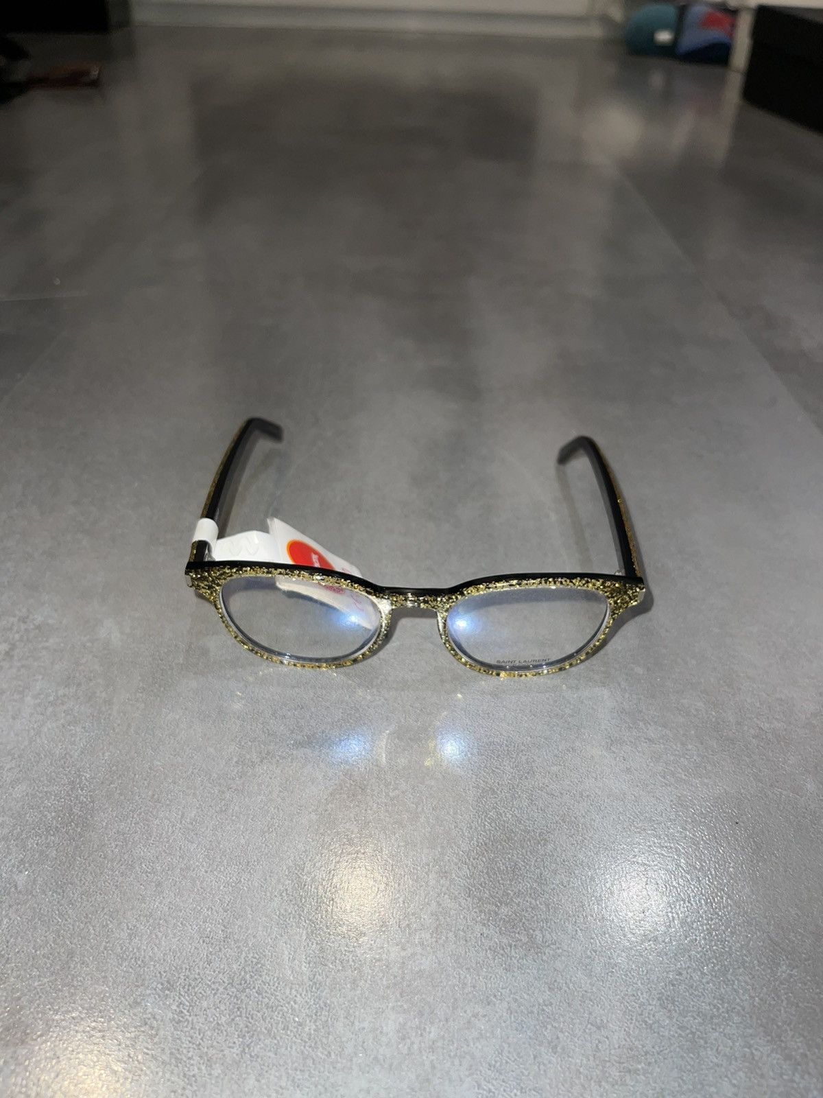 Saint Laurent Paris Saint Laurent CLASSIC 10 Gold Glasses Size ONE SIZE - 6 Thumbnail