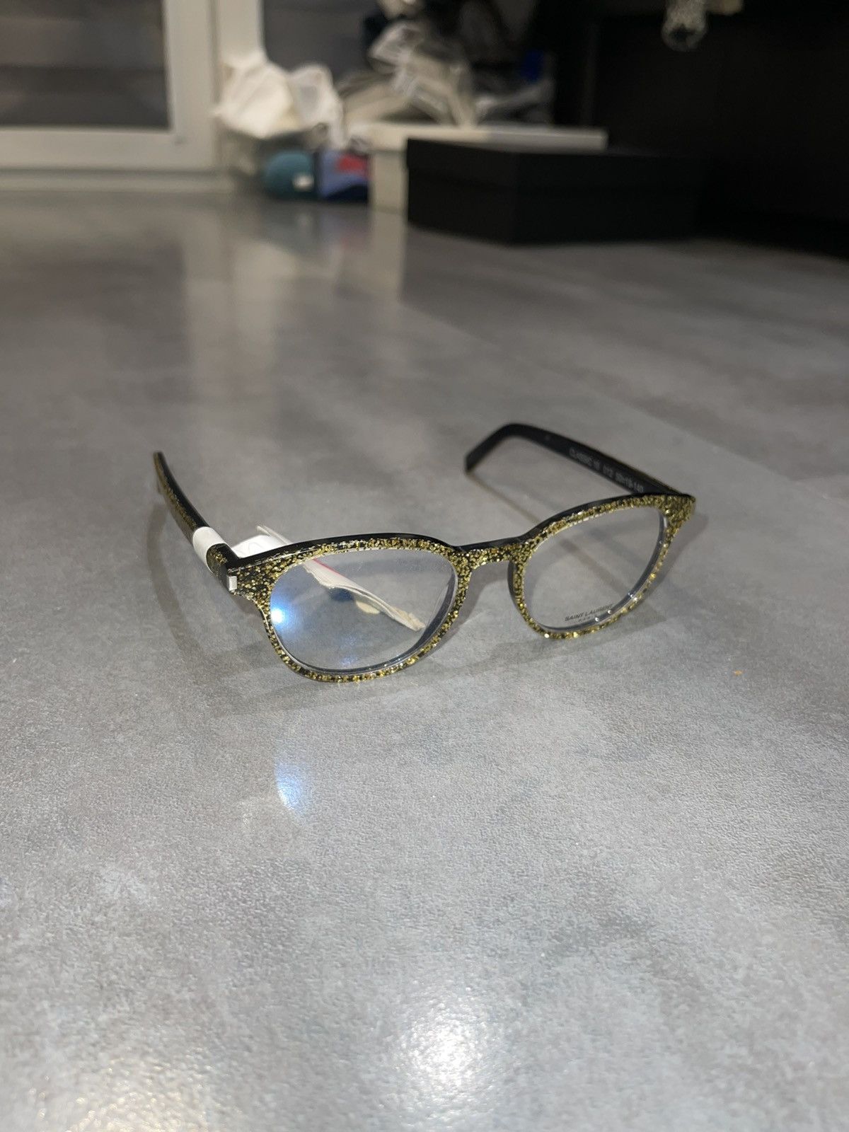 Saint Laurent Paris Saint Laurent CLASSIC 10 Gold Glasses Size ONE SIZE - 3 Thumbnail