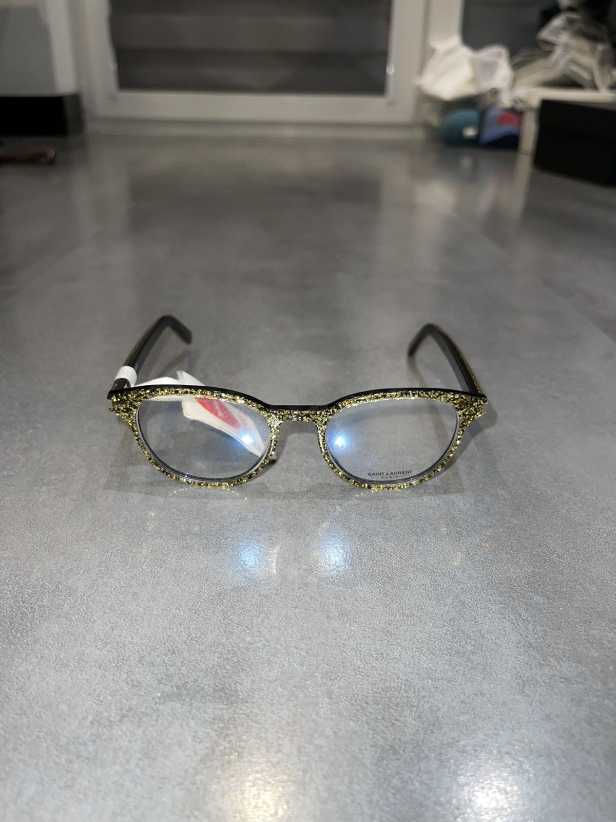 Saint Laurent Paris Saint Laurent CLASSIC 10 Gold Glasses Size ONE SIZE - 4 Thumbnail