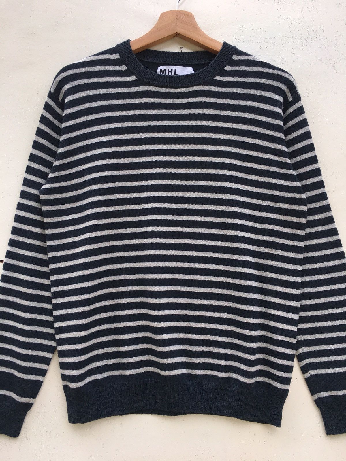 Margaret Howell Vintage MHL Margaret Howell Stripes Longsleeve Sweater Size US M / EU 48-50 / 2 - 4 Thumbnail