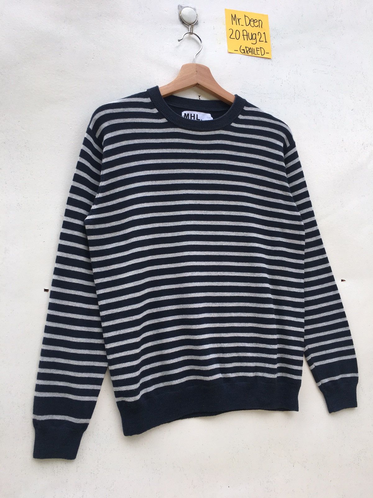 Margaret Howell Vintage MHL Margaret Howell Stripes Longsleeve Sweater Size US M / EU 48-50 / 2 - 2 Thumbnail