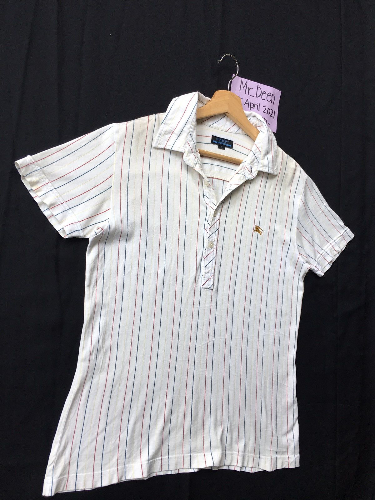 Burberry Vintage Burberry Stripes Polo Shirt Size US S / EU 44-46 / 1 - 3 Thumbnail