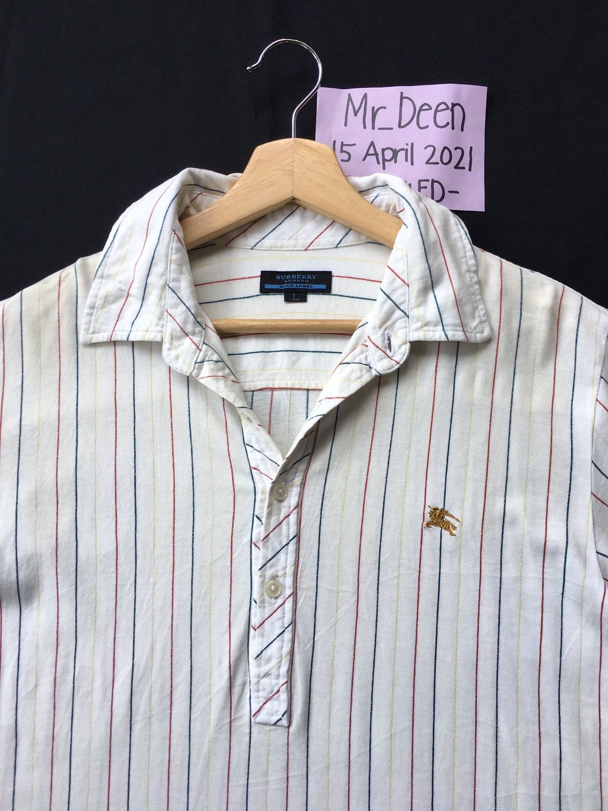 Burberry Vintage Burberry Stripes Polo Shirt Size US S / EU 44-46 / 1 - 4 Thumbnail