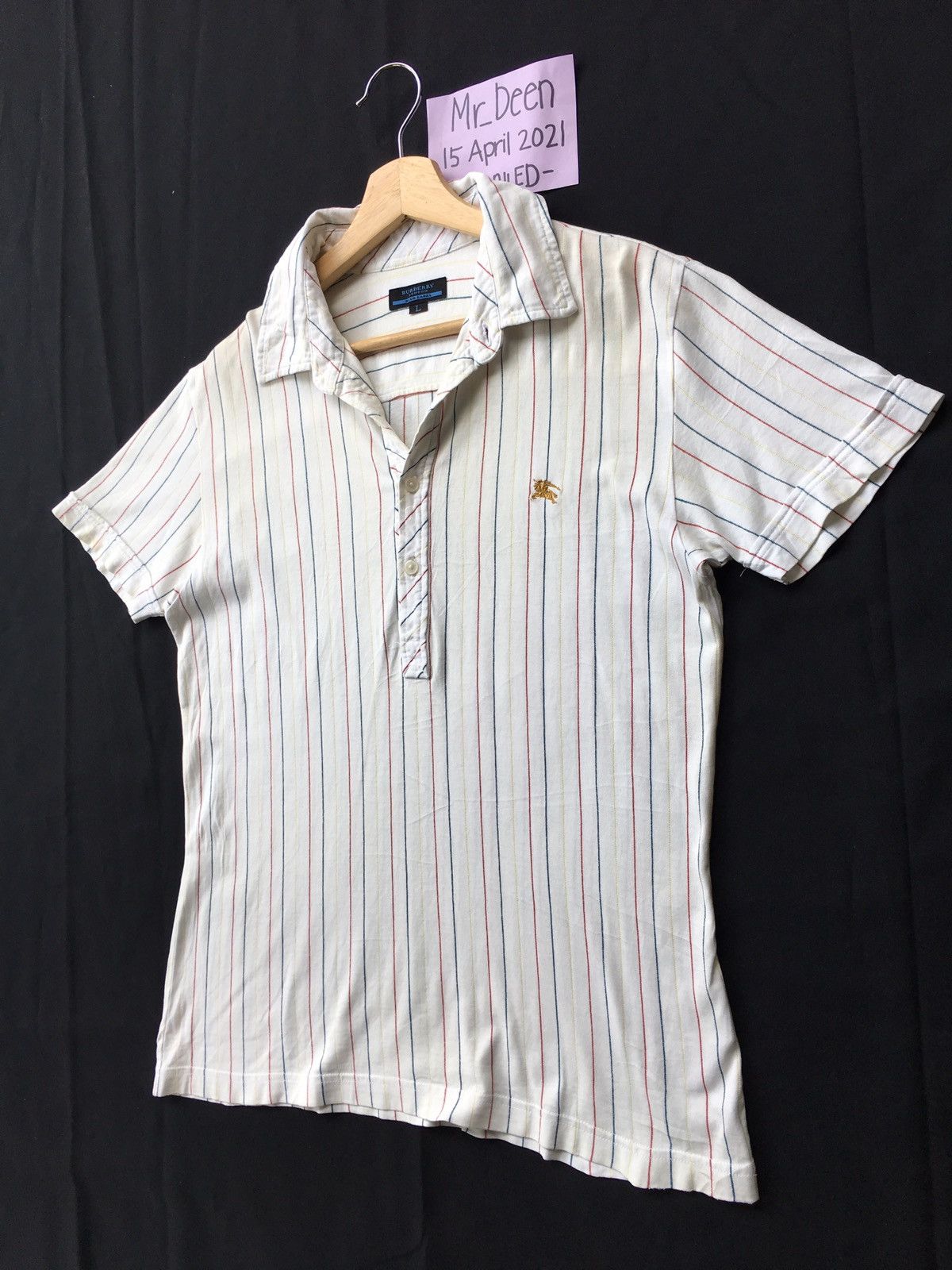 Burberry Vintage Burberry Stripes Polo Shirt Size US S / EU 44-46 / 1 - 2 Thumbnail
