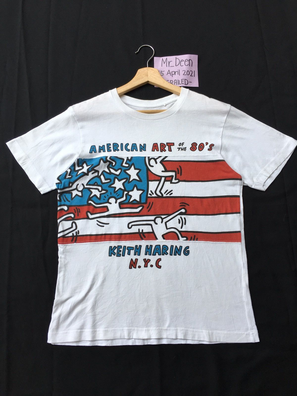 Keith Haring Rare Keith Haring American Art Flag NYC Tee Size US M / EU 48-50 / 2 - 1 Thumbnail