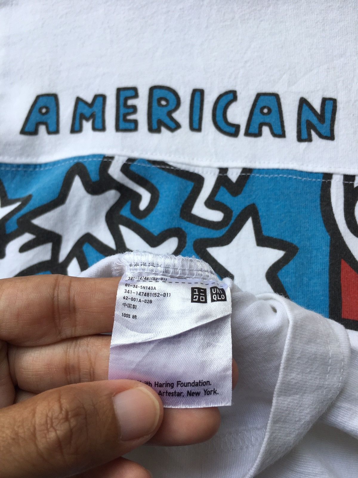 Keith Haring Rare Keith Haring American Art Flag NYC Tee Size US M / EU 48-50 / 2 - 9 Thumbnail