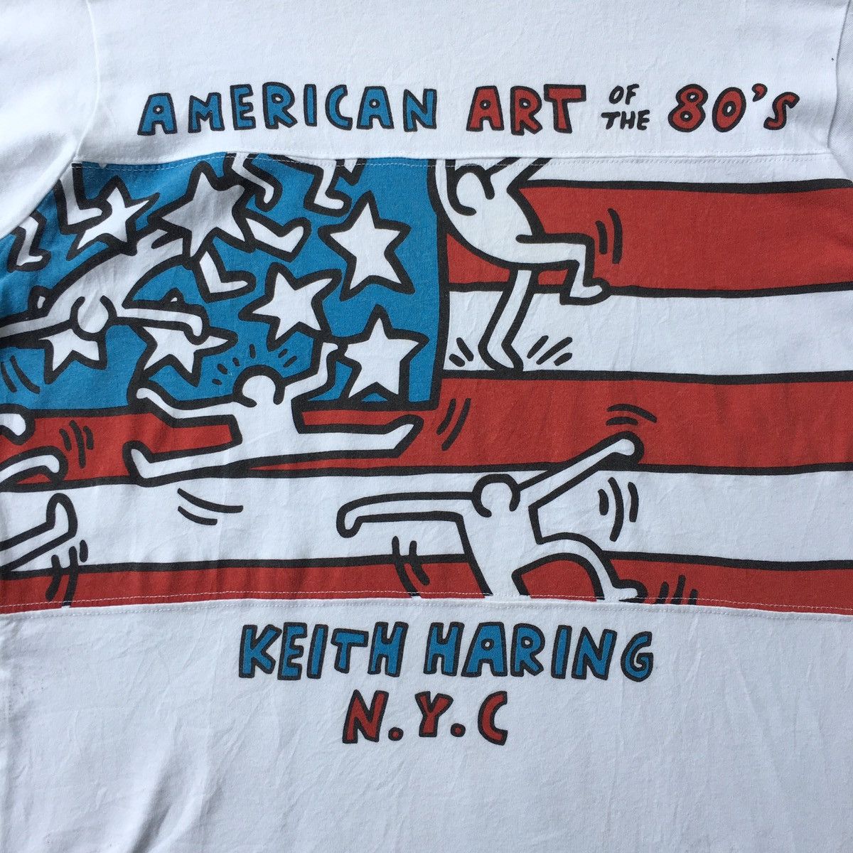 Keith Haring Rare Keith Haring American Art Flag NYC Tee Size US M / EU 48-50 / 2 - 5 Thumbnail